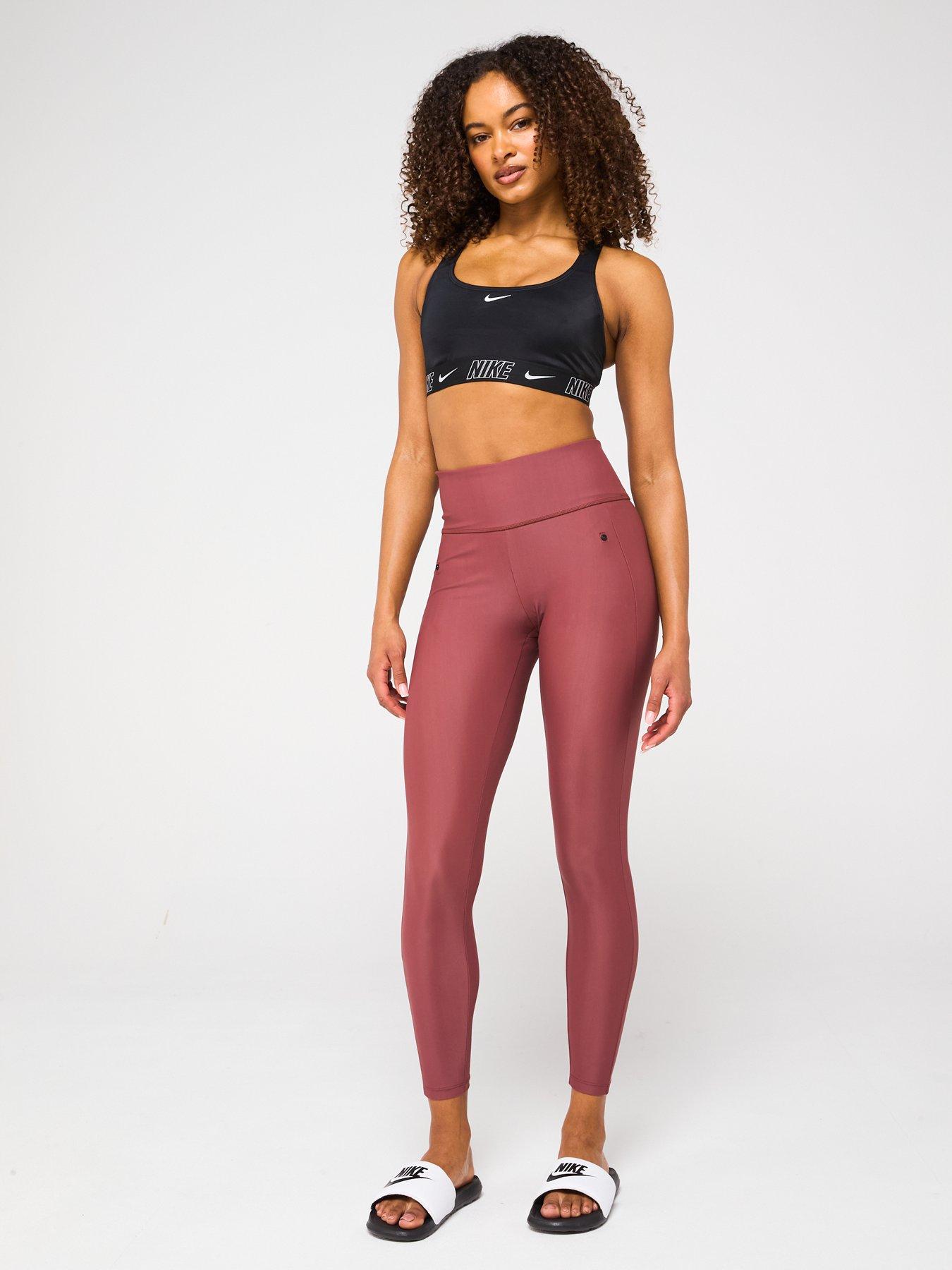 Image 3 of 4 of Nike Womens Victory Swim Slim Legging - Red