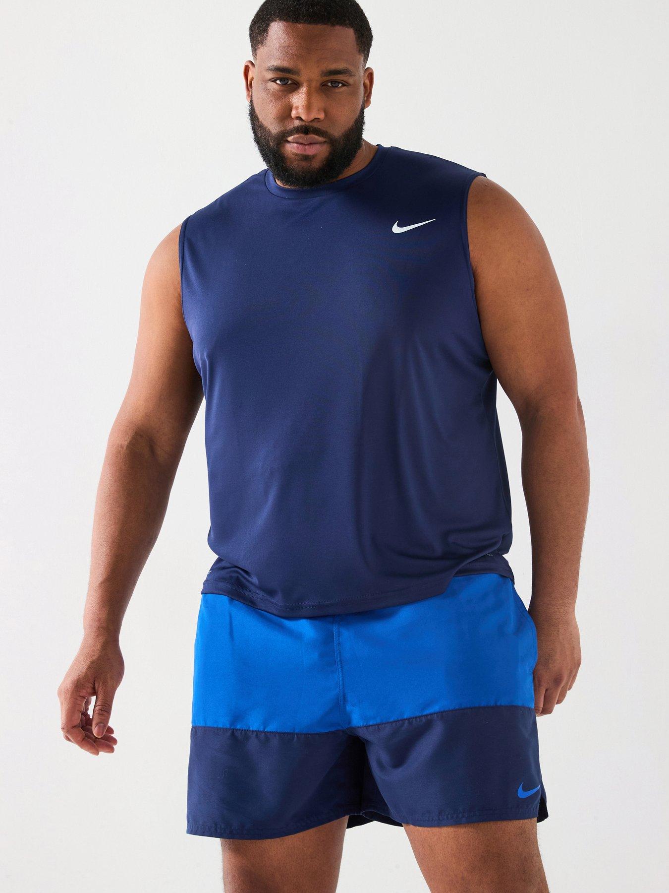 Nike Mens Extended Size Sleeveless Hydroguard Ext-  Navy
