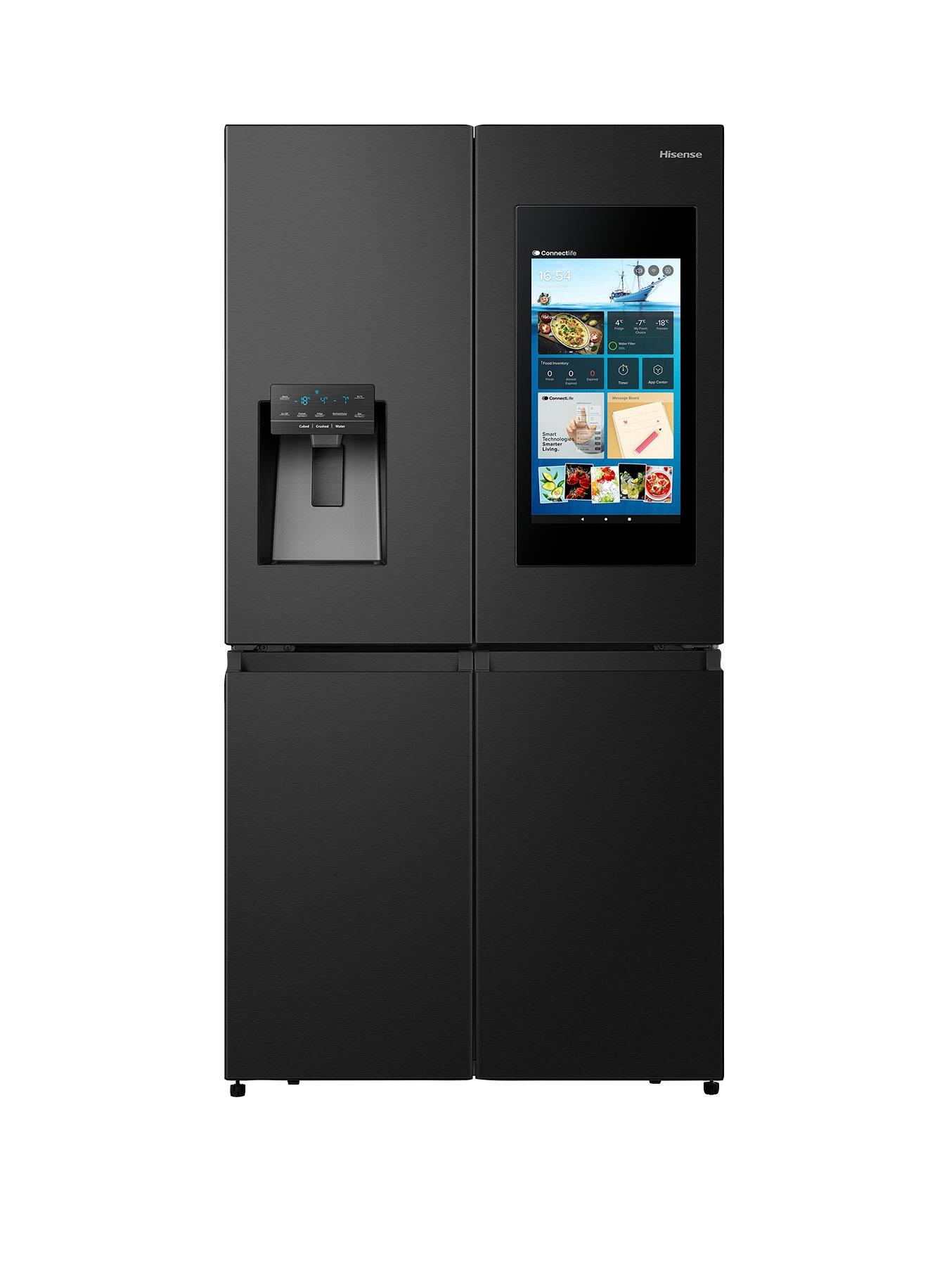 hisense-pureflat-rq760n4ife-smart-fridge-freezer-black-stainless-steel--nbspe-rated