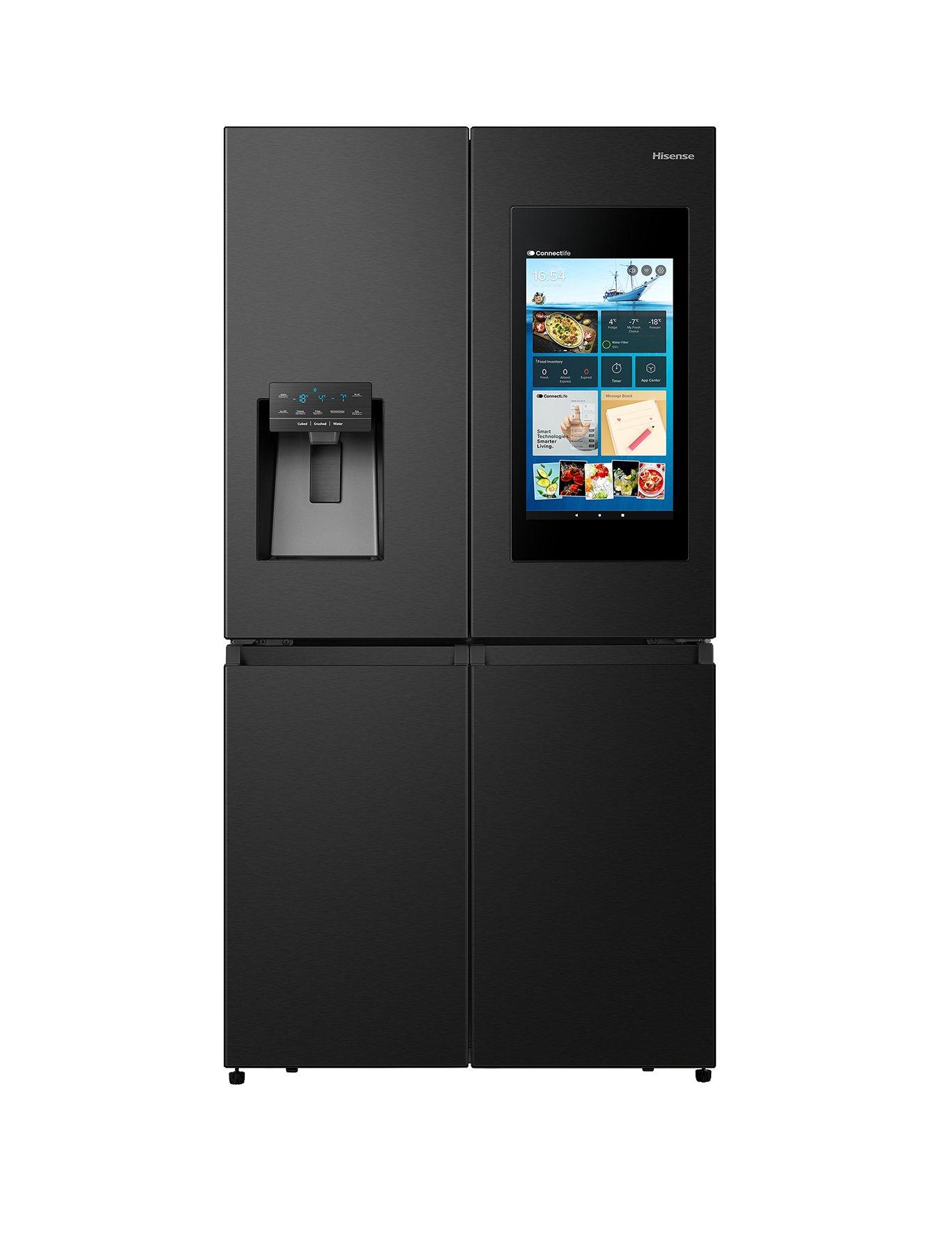 hisense-pureflat-rq760n4ife-smart-fridge-freezer-black-stainless-steel--nbspe-rated