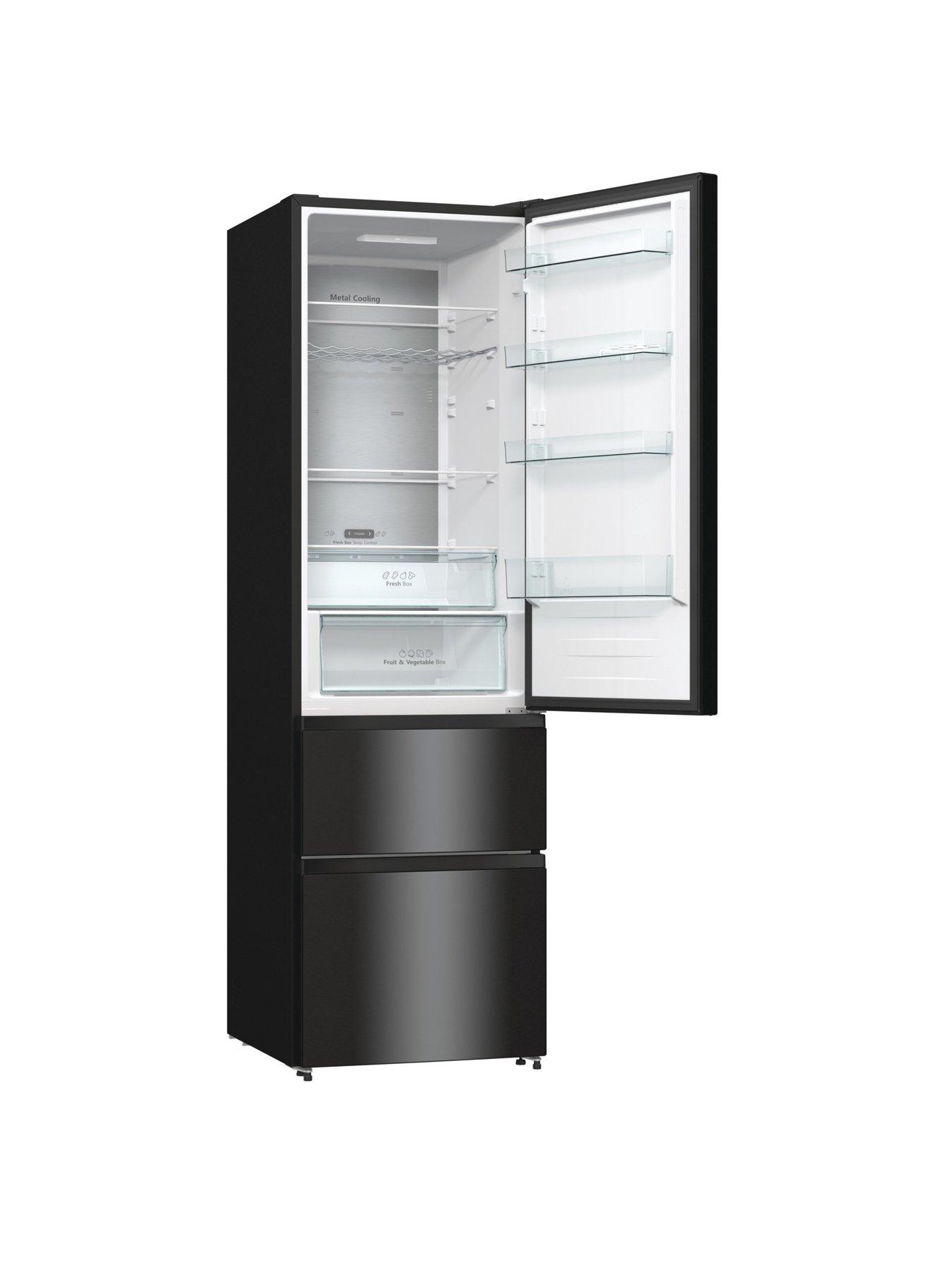 hisense-rm469n4afeuk-200cm-high-6040-frost-free-fridge-freezer-black-gloss-e-ratedback