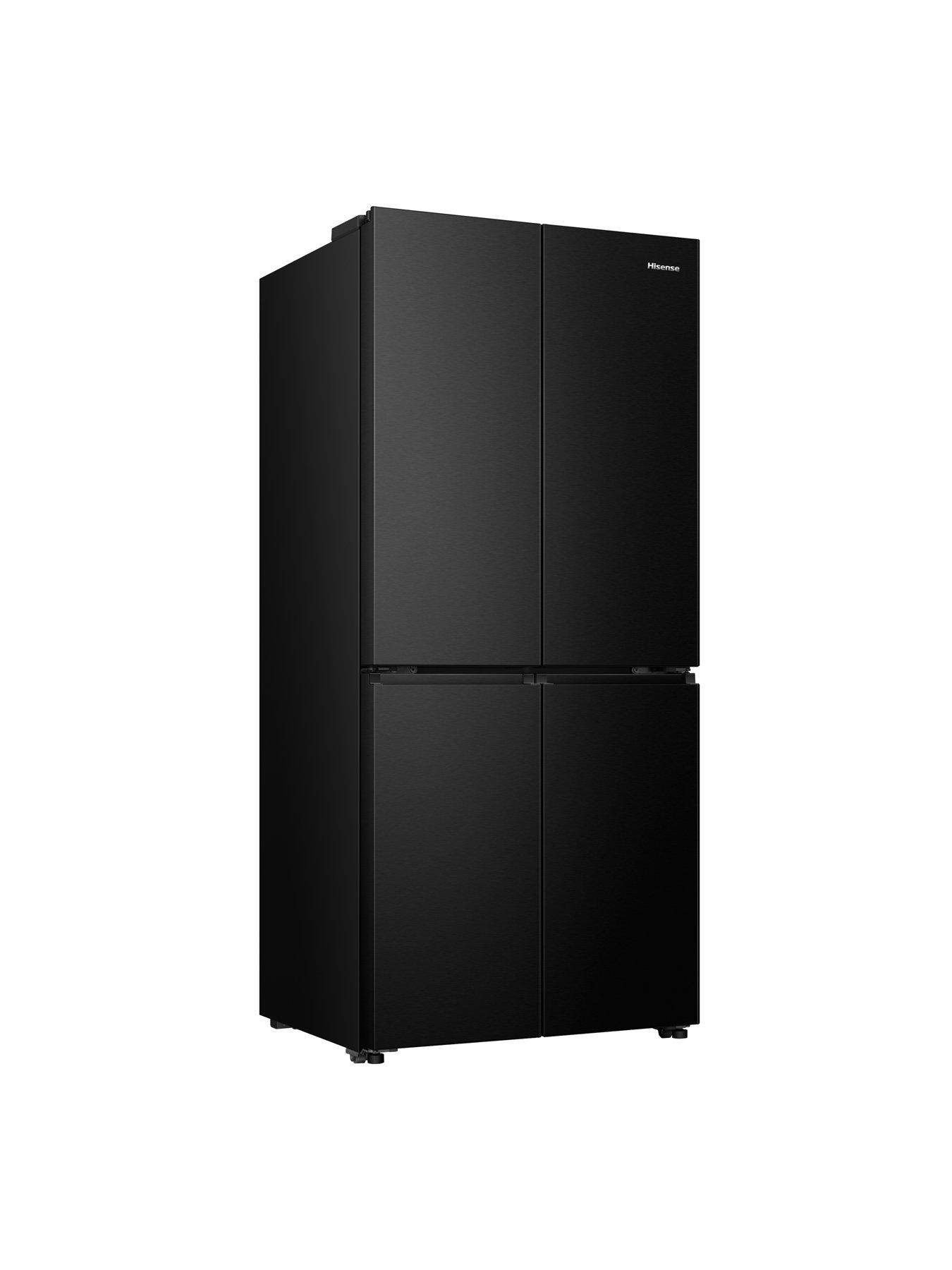 hisense-pureflat-rq5p470safd-80cm-widenbspfridge-freezer-black-stainless-steel--nbspd-ratedstillFront