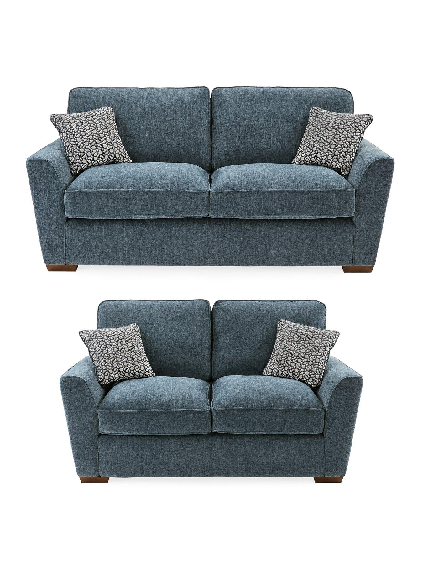 Image 2 of 7 of Very Home Lucerne 3 + 2 Seater Fabric Sofa Set (Buy &amp; SAVE!)&nbsp;- Made to Order in the UK
