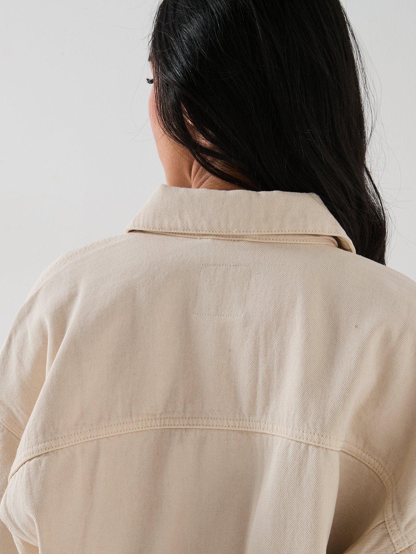 Image 6 of 6 of V by Very Boyfriend Denim Jacket - Ecru
