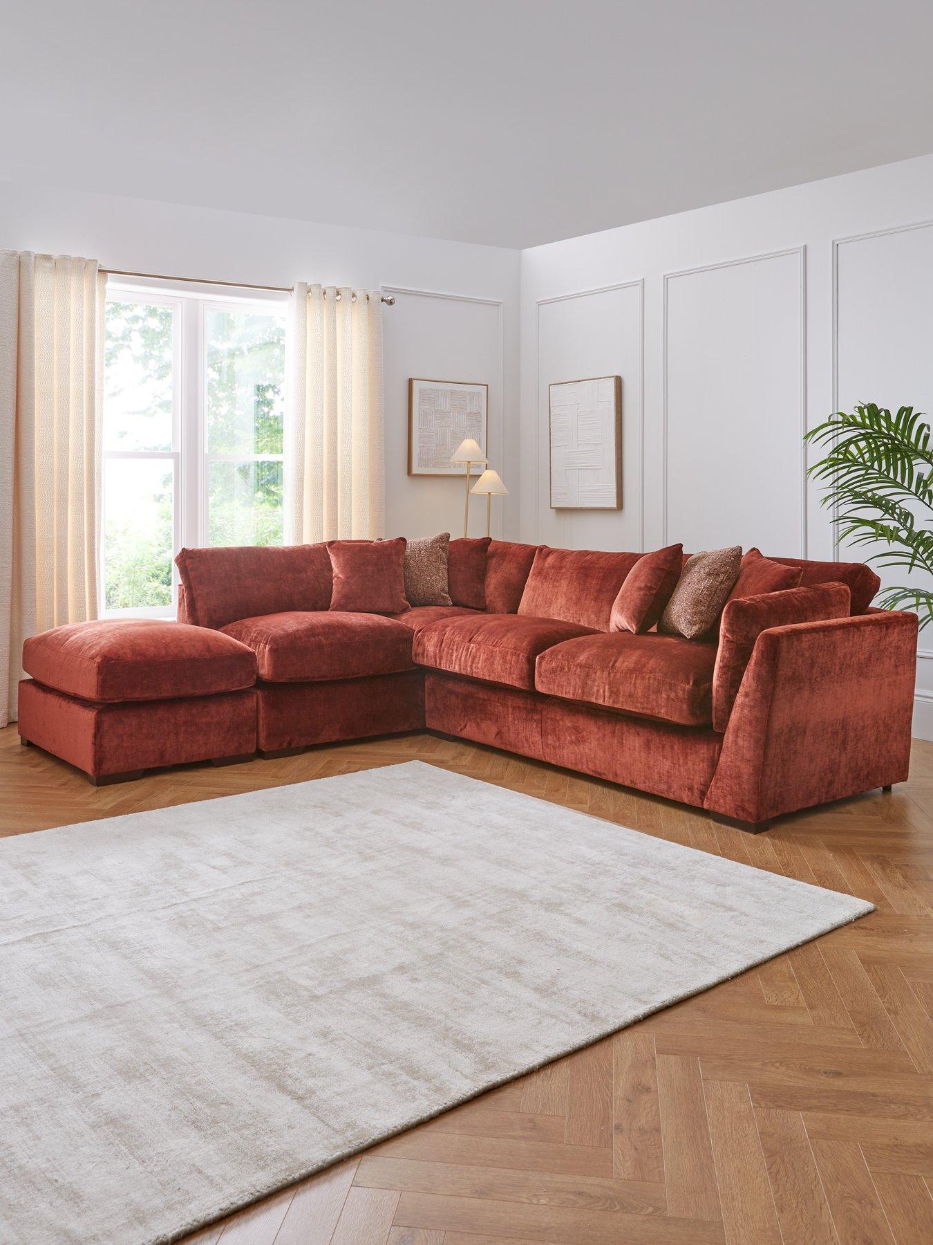 very-home-caressa-lh-corner-chaise-with-fs