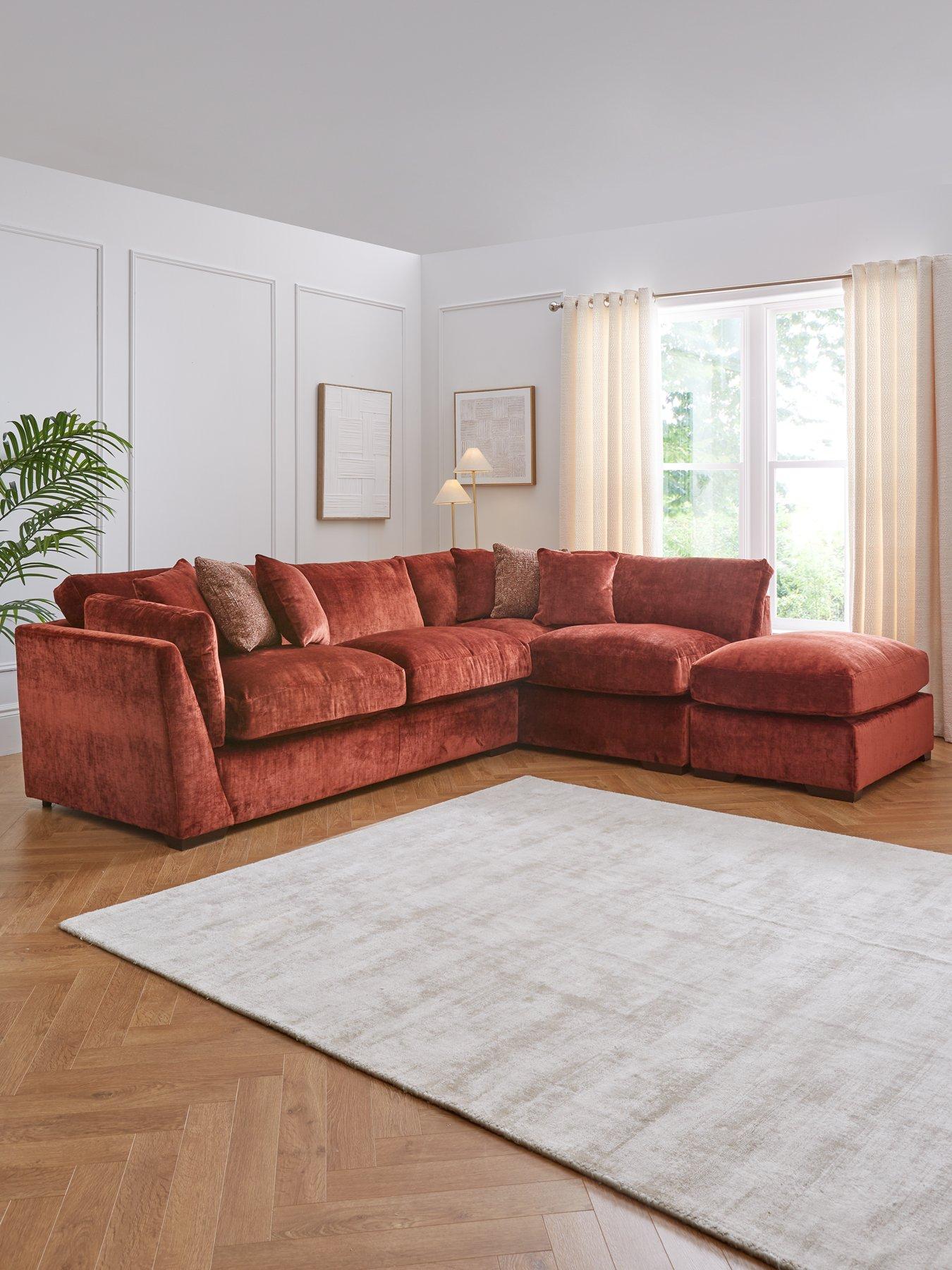 very-home-caressa-rh-corner-chaise-with-fs