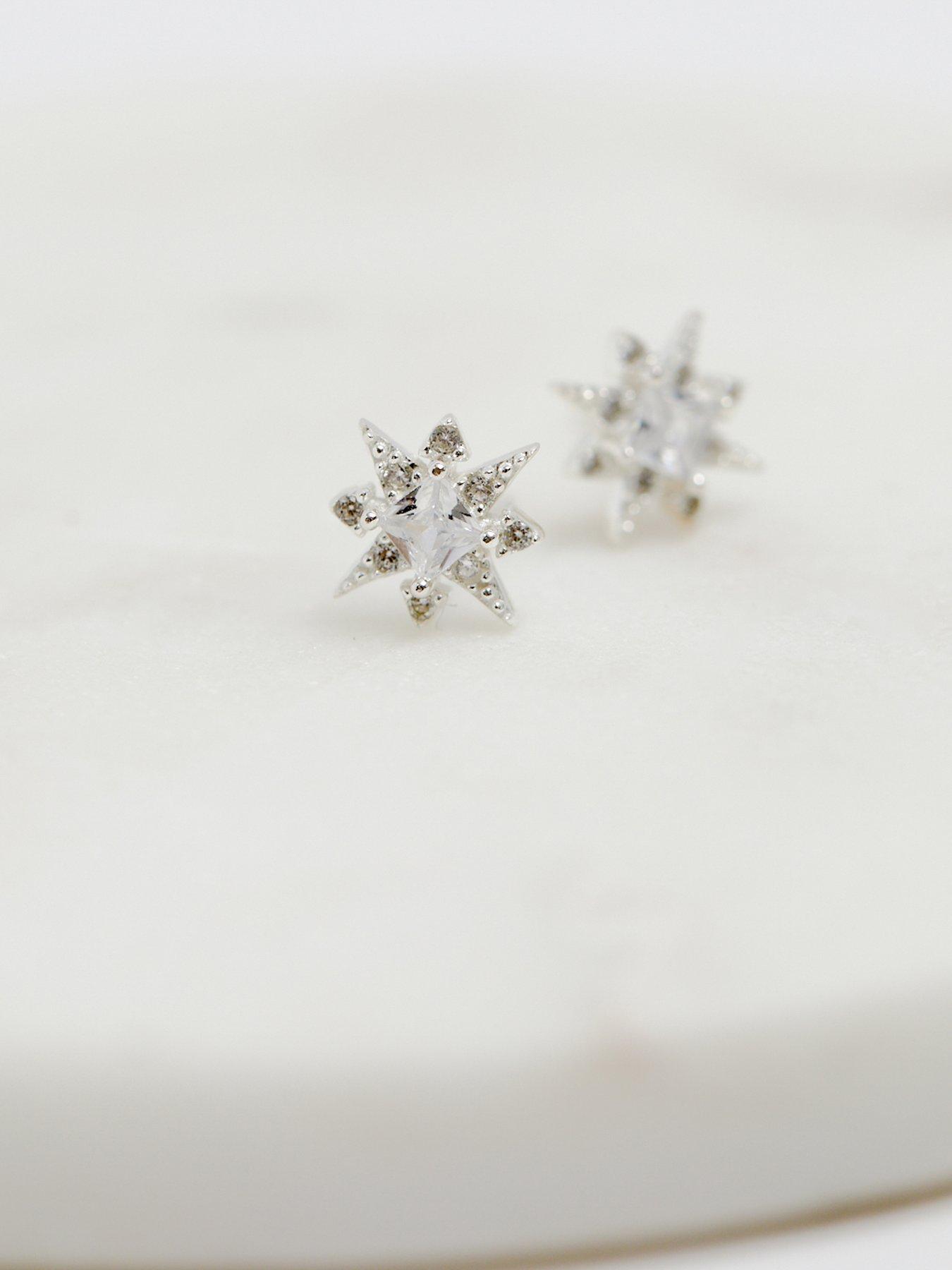 simply-silver-simply-silver-sterling-silver-925-cubic-zirconia-star-stud-earringsback