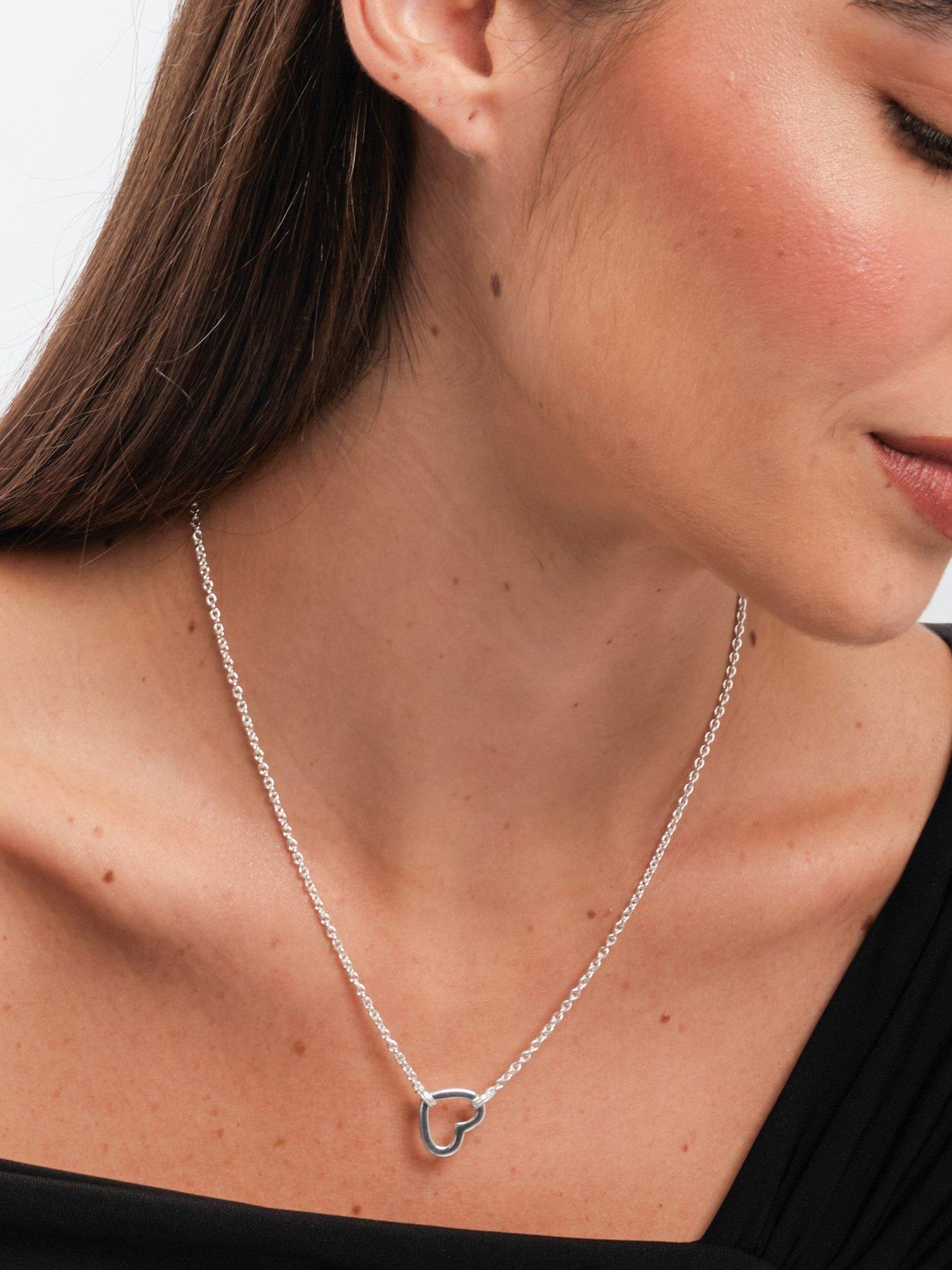 simply-silver-simply-silver-sterling-silver-925-polished-open-heart-necklacestillFront