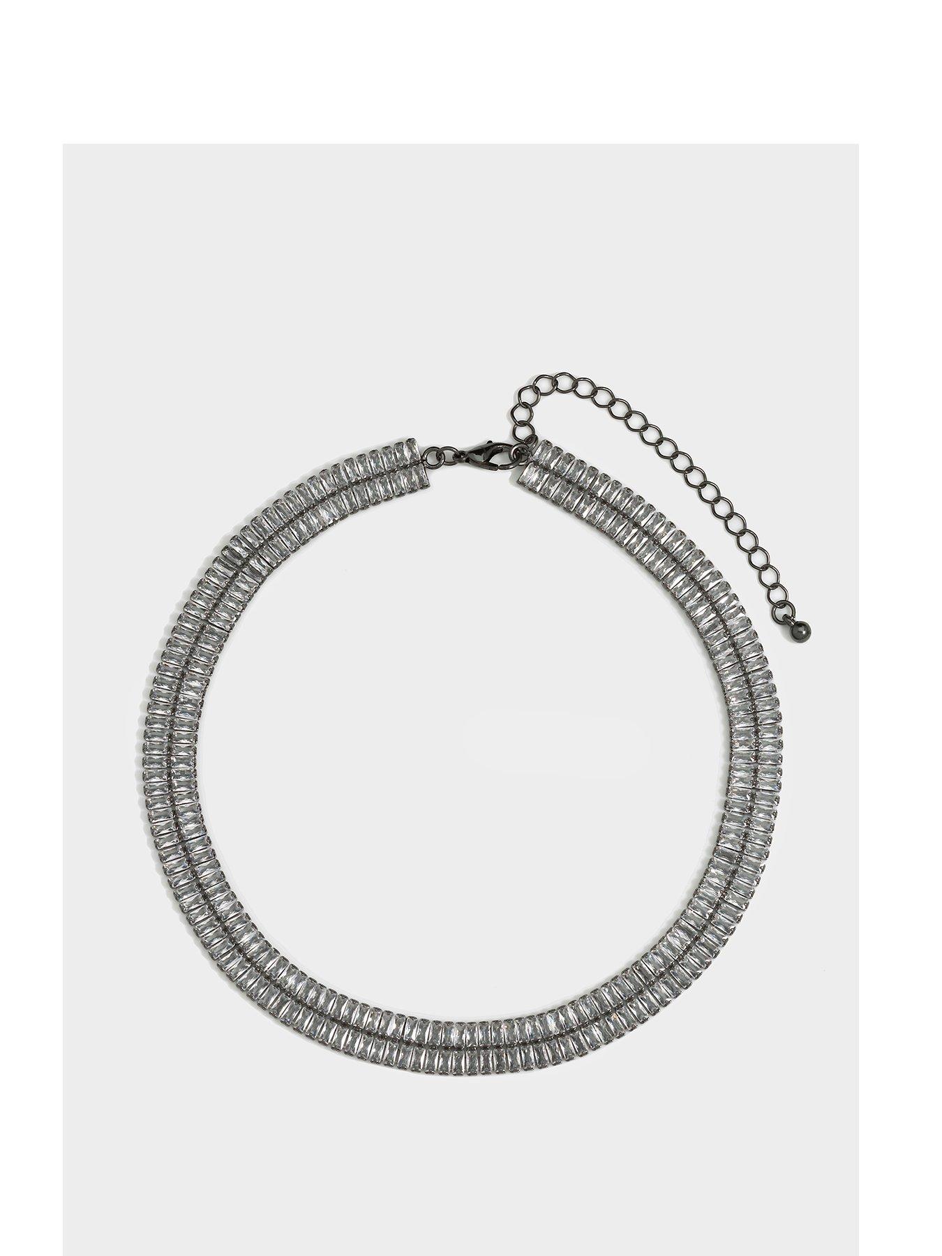 mood-mood-hematite-crystal-double-baguette-choker-necklace