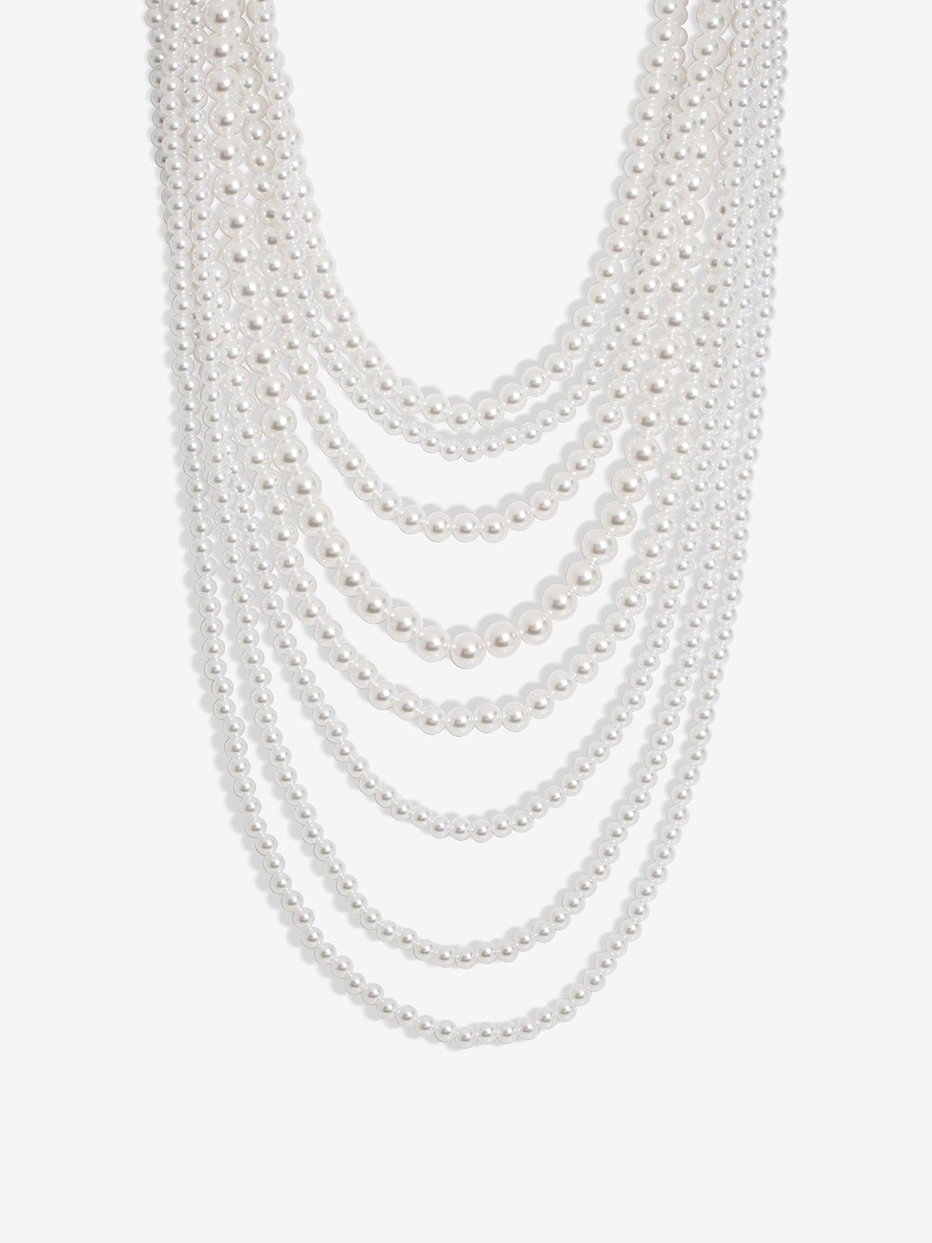 mood-mood-silver-pearl-statement-layered-bib-necklace