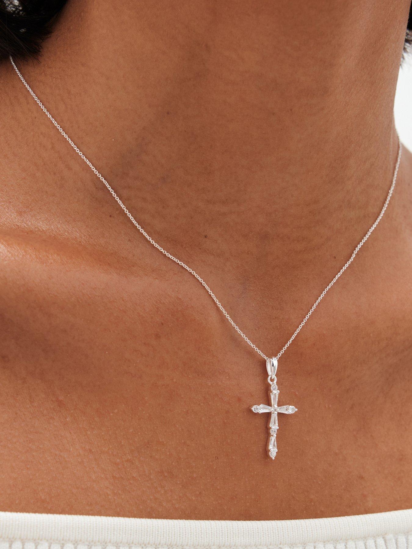 simply-silver-simply-silver-sterling-silver-925-cubic-zirconia-cross-pendantback