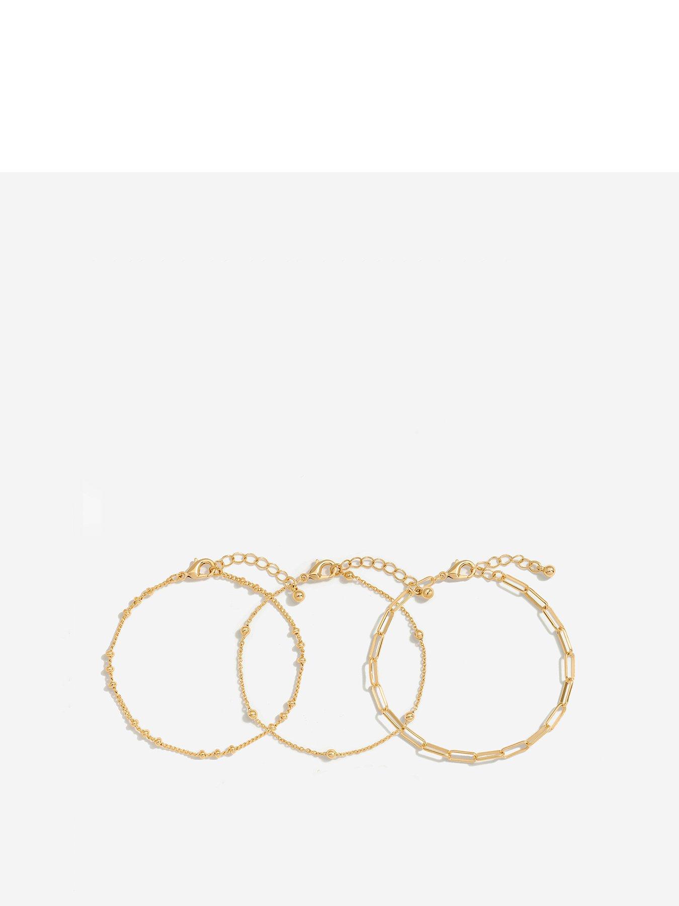 mood-mood-gold-polished-ball-fine-chain-bracelets-pack-of-3