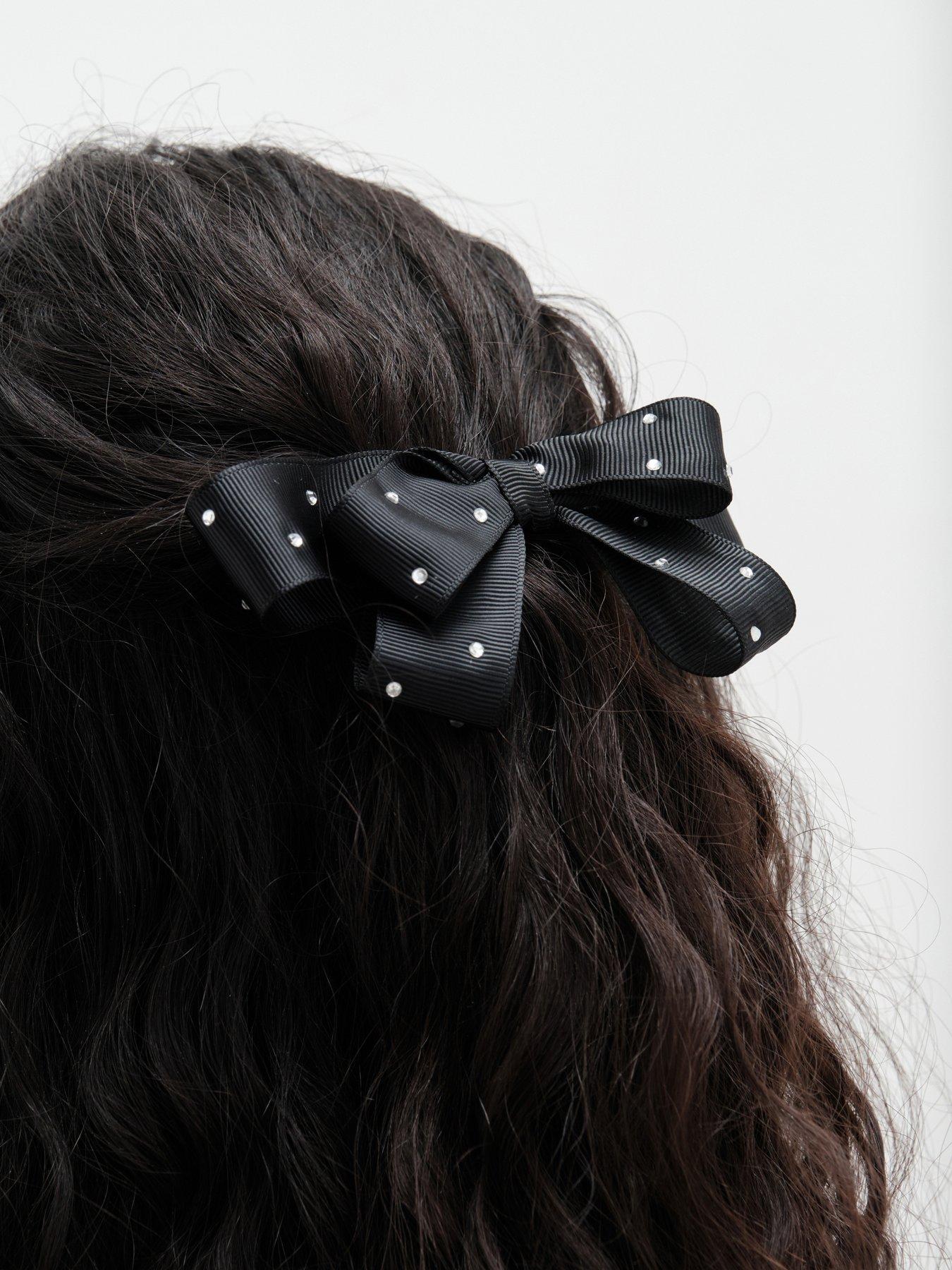 mood-mood-black-crystal-diamante-bow-hair-clipstillFront