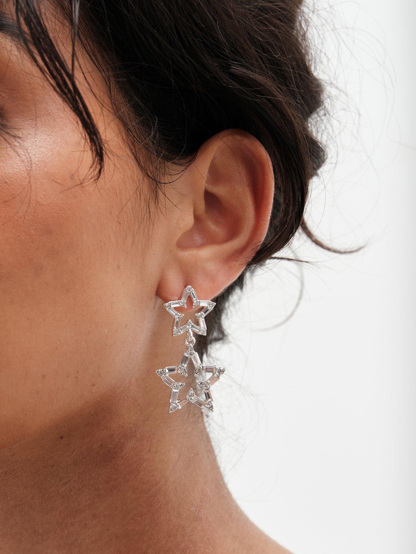 mood-mood-silver-crystal-baguette-double-star-drop-earringsoutfit