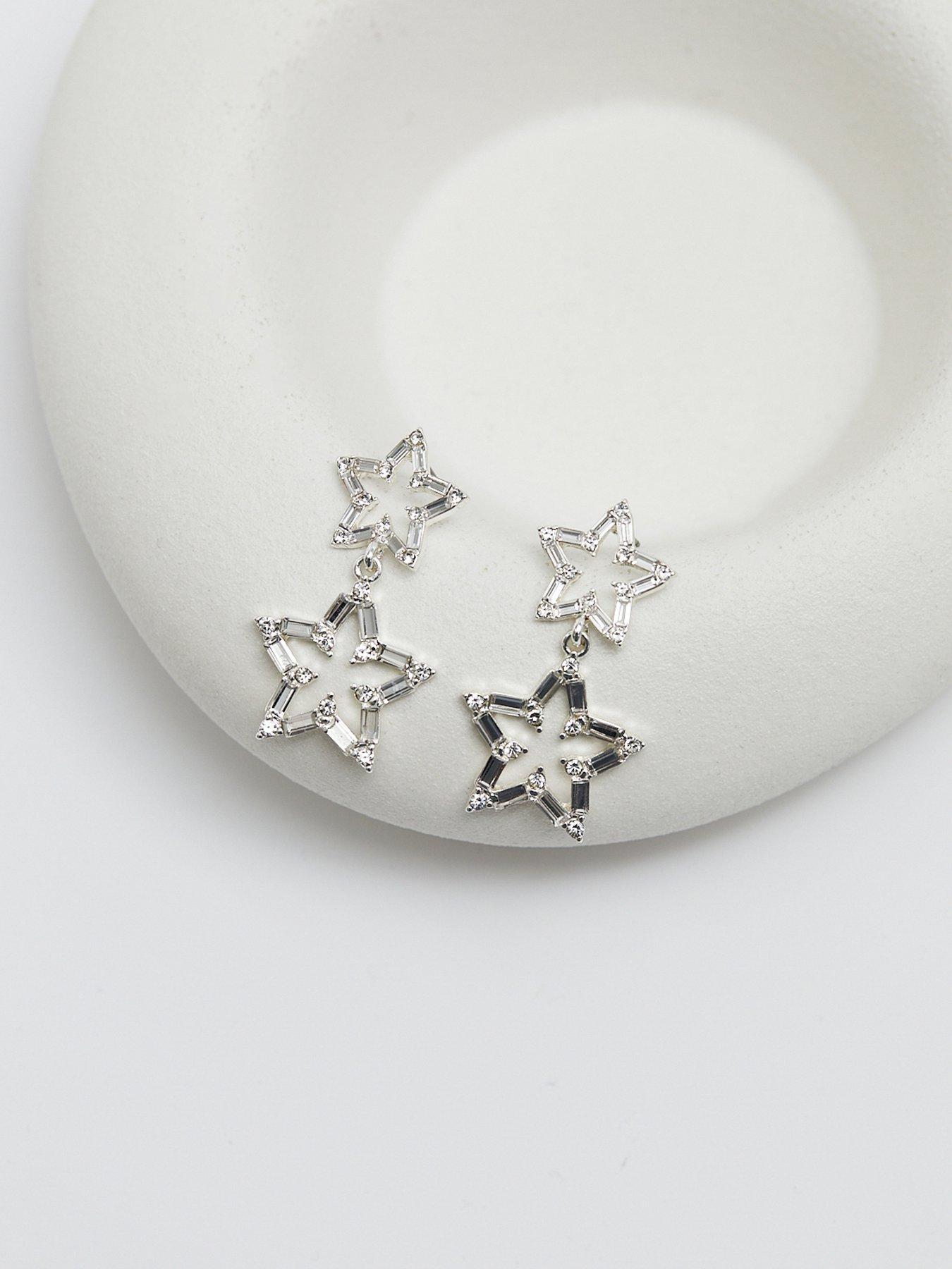 mood-mood-silver-crystal-baguette-double-star-drop-earringsdetail