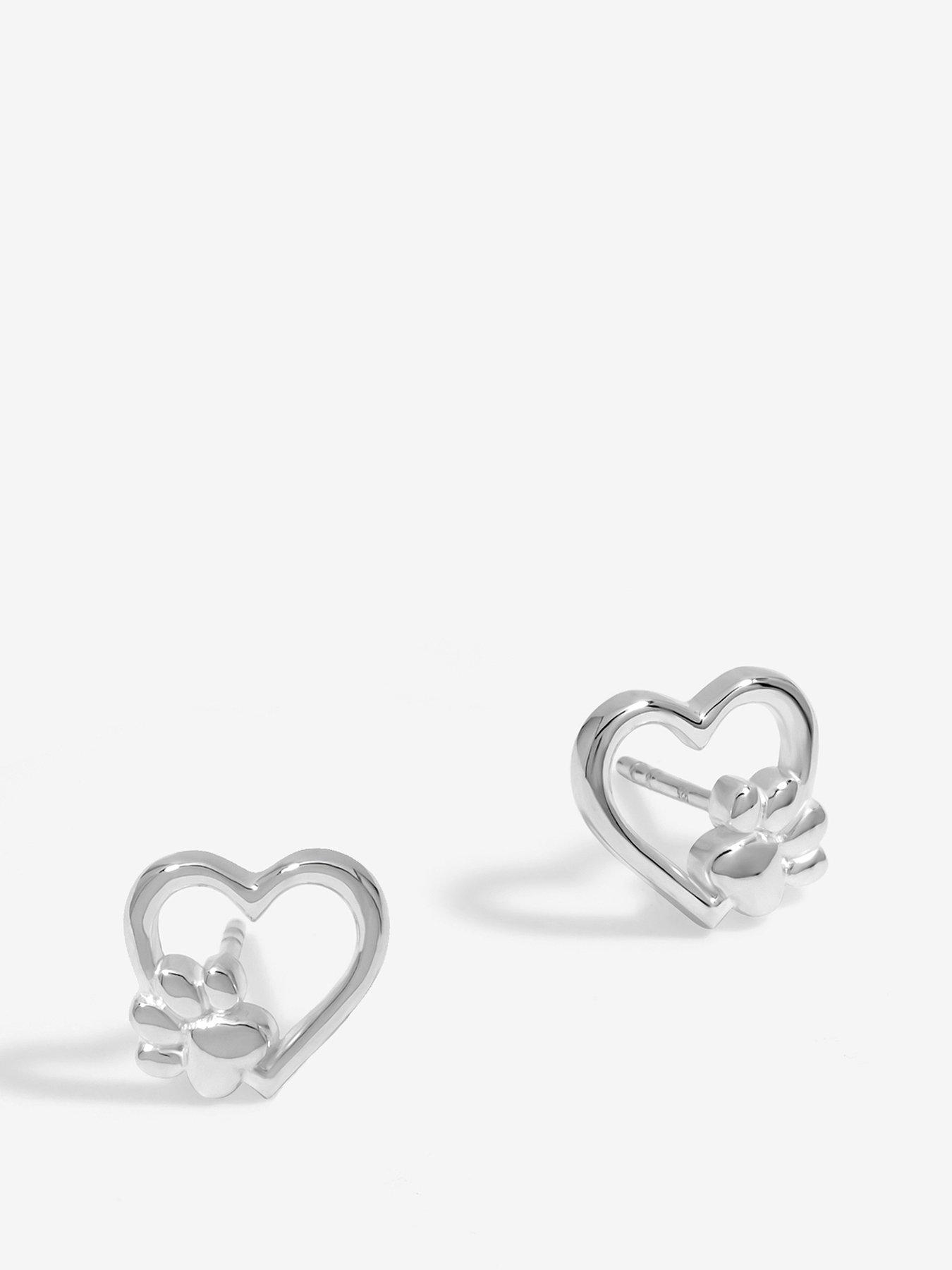 simply-silver-simply-silver-sterling-silver-925-open-heart-polished-paw-earrings