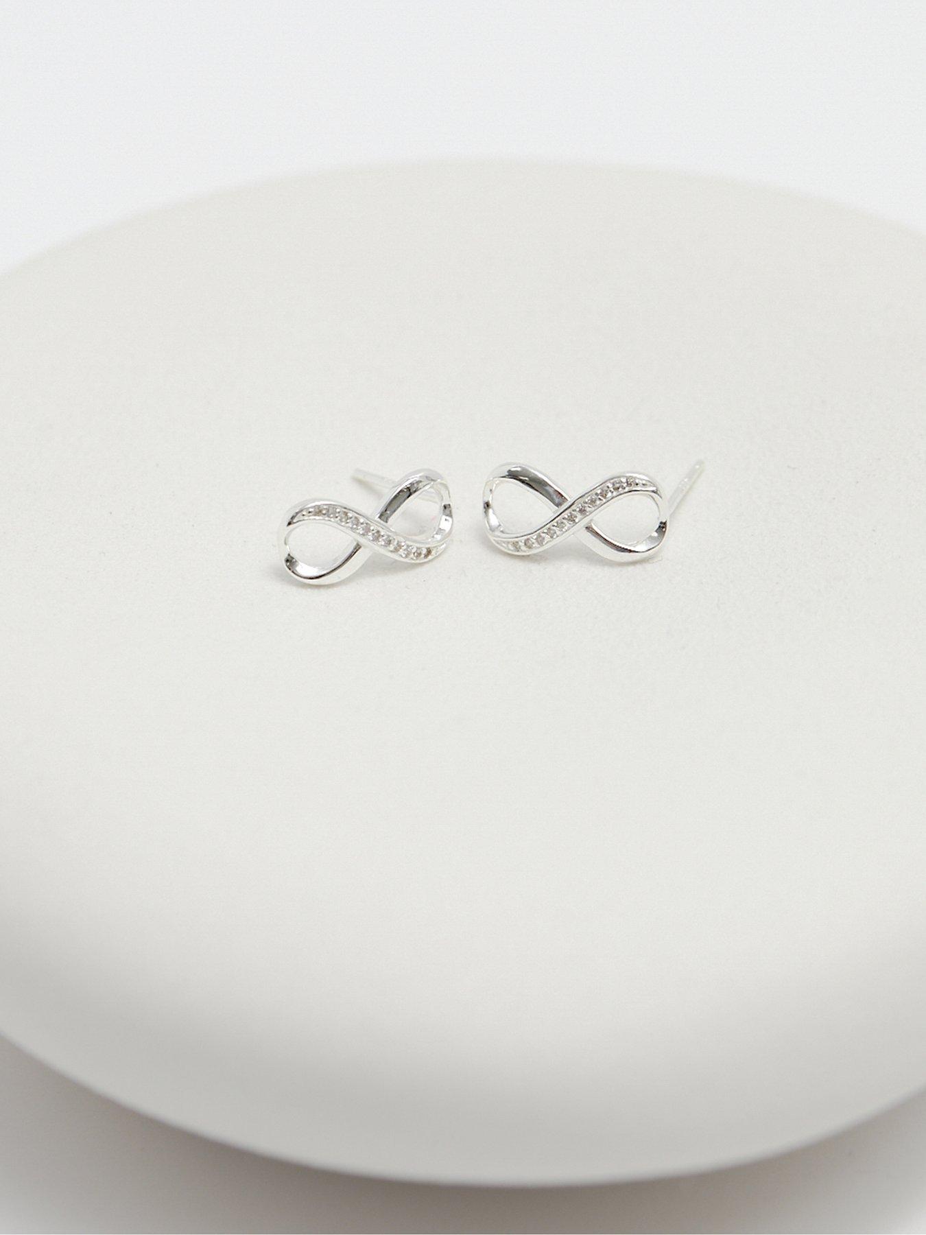 simply-silver-simply-silver-sterling-silver-925-polished-and-cubic-zirconia-infinity-stud-earringsdetail