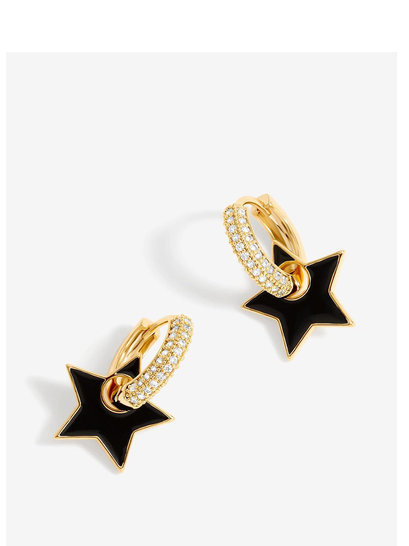 jon-richard-jon-richard-gold-plated-and-jet-enamel-star-earrings