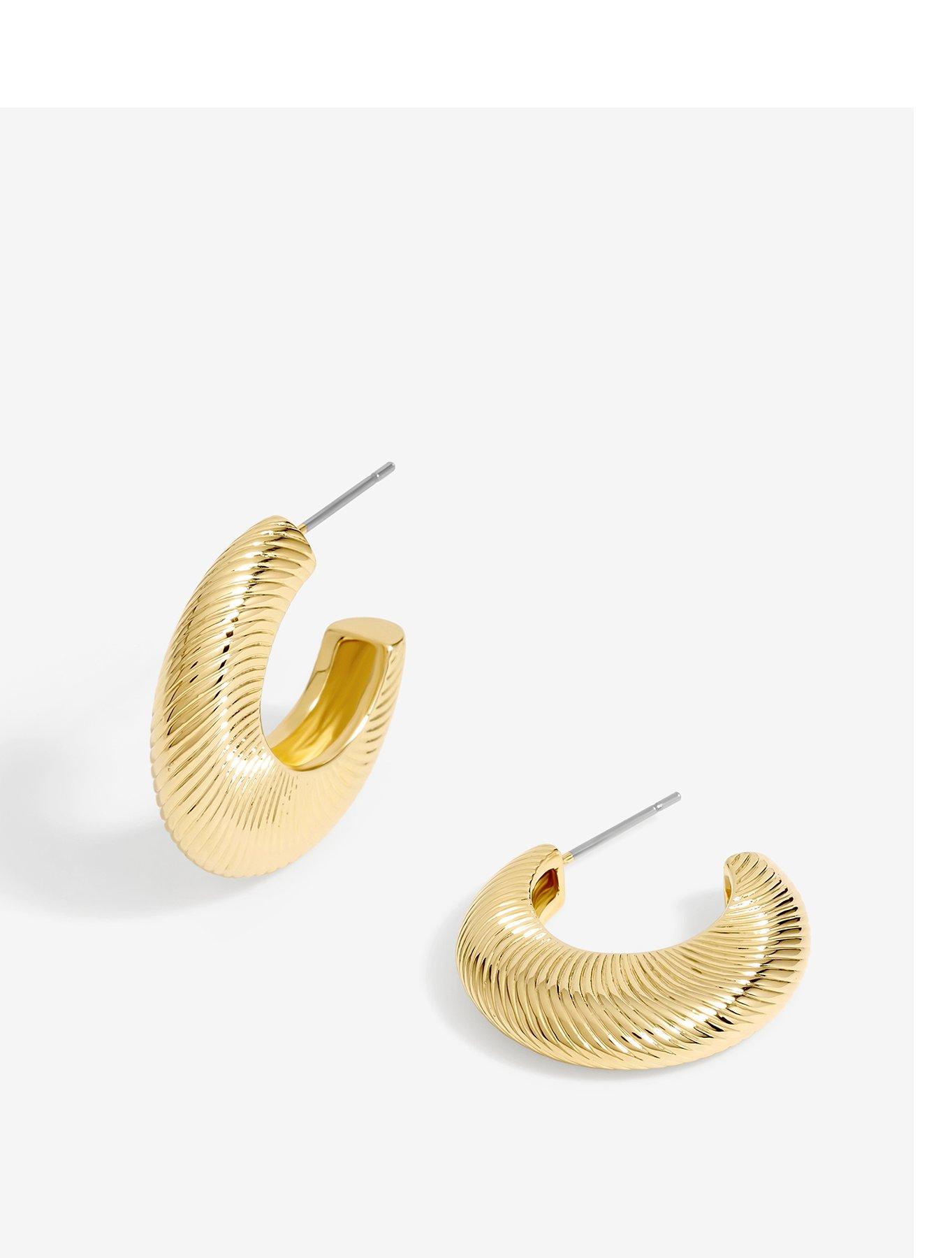 jon-richard-jon-richard-gold-plated-diamond-cut-hoop-earrings