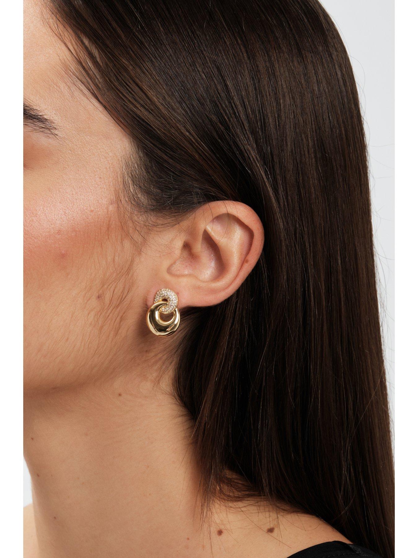 jon-richard-jon-richard-gold-plated-polished-and-pave-circle-drop-earringsstillFront