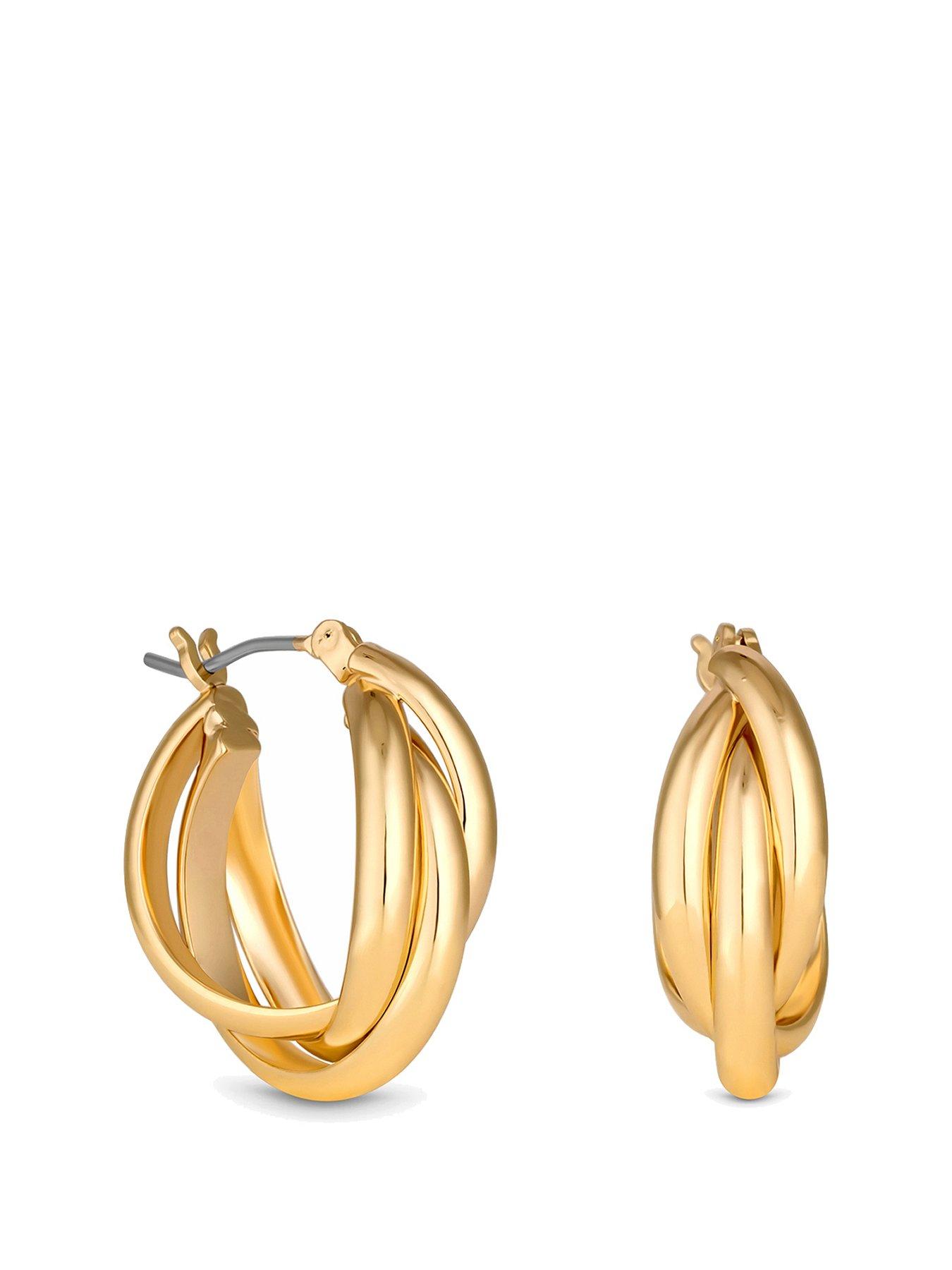 jon-richard-jon-richard-gold-polished-interlocking-hoop-earrings