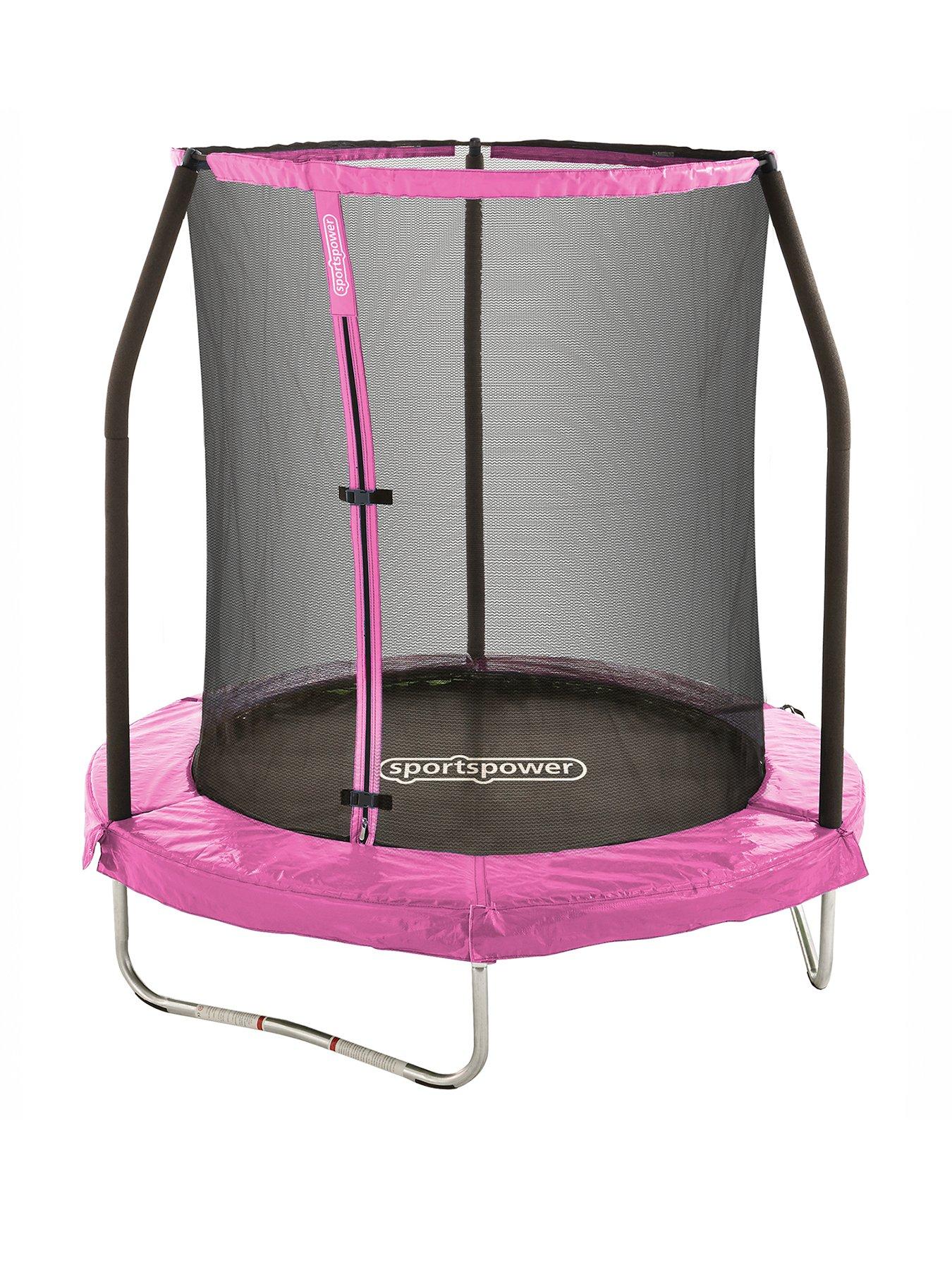 Image 1 of 7 of Sportspower Pink 6ft Easi-Store Trampoline