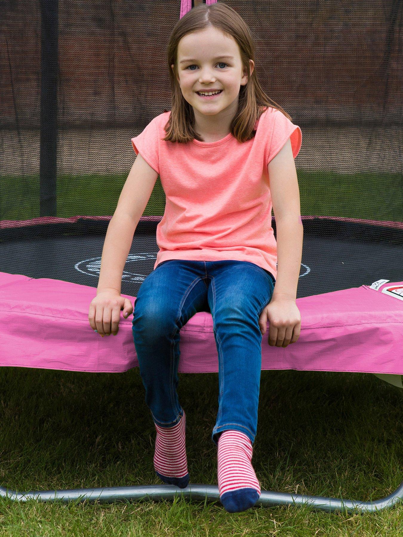 Image 3 of 7 of Sportspower Pink 6ft Easi-Store Trampoline