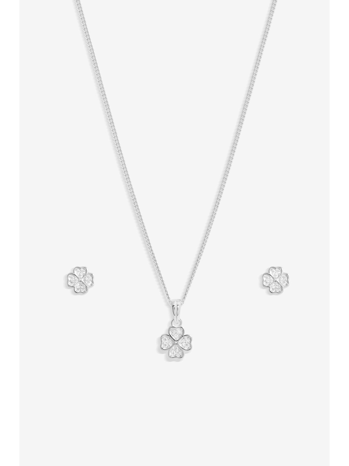 simply-silver-simply-silver-sterling-silver-925-cubic-zirconia-clover-set-gift-boxedback