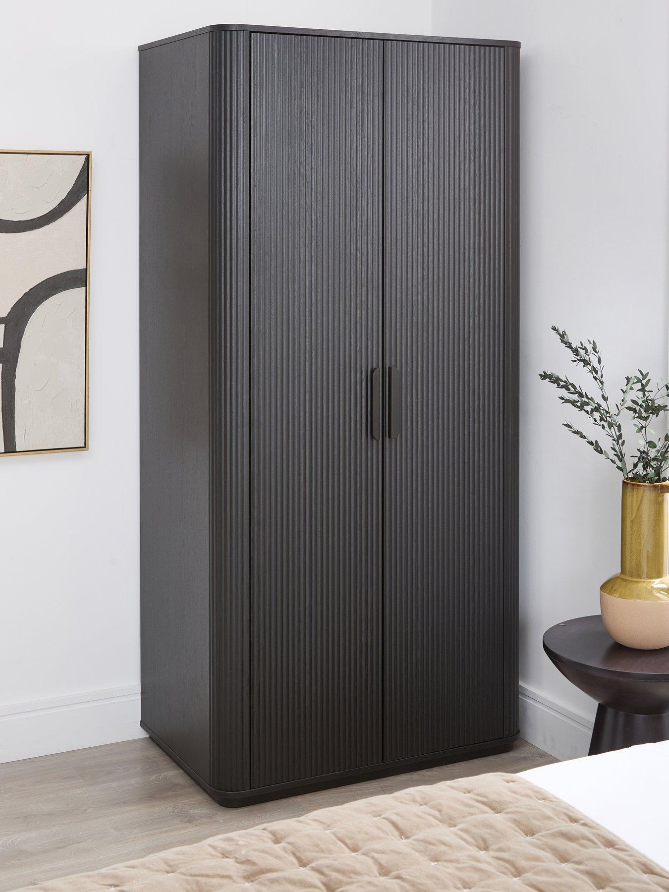 Very Home Carina 2 Door Plinth Wardrobe - Black - FSC® Certified