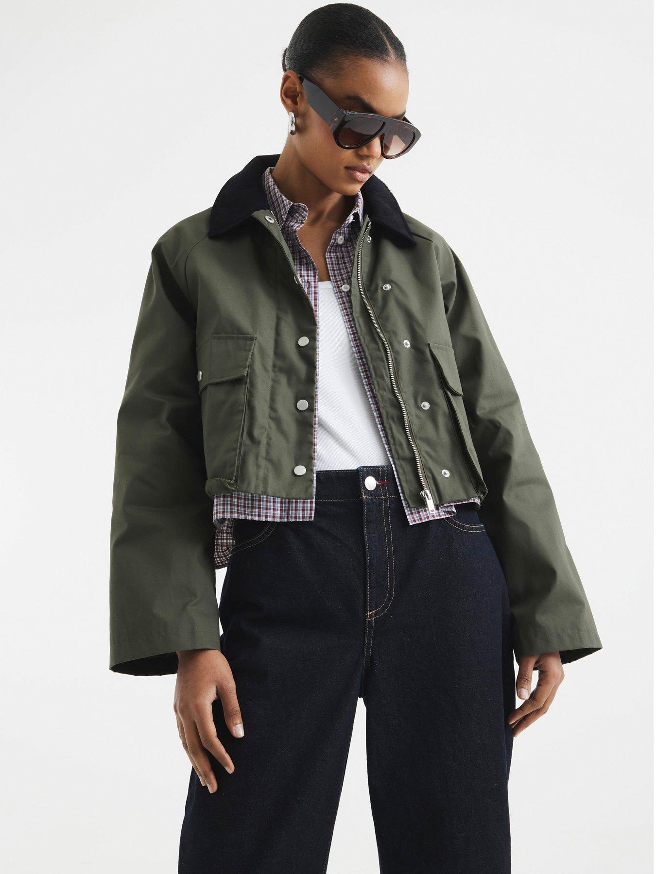 river-island-waxed-collar-jacket-dark-khaki