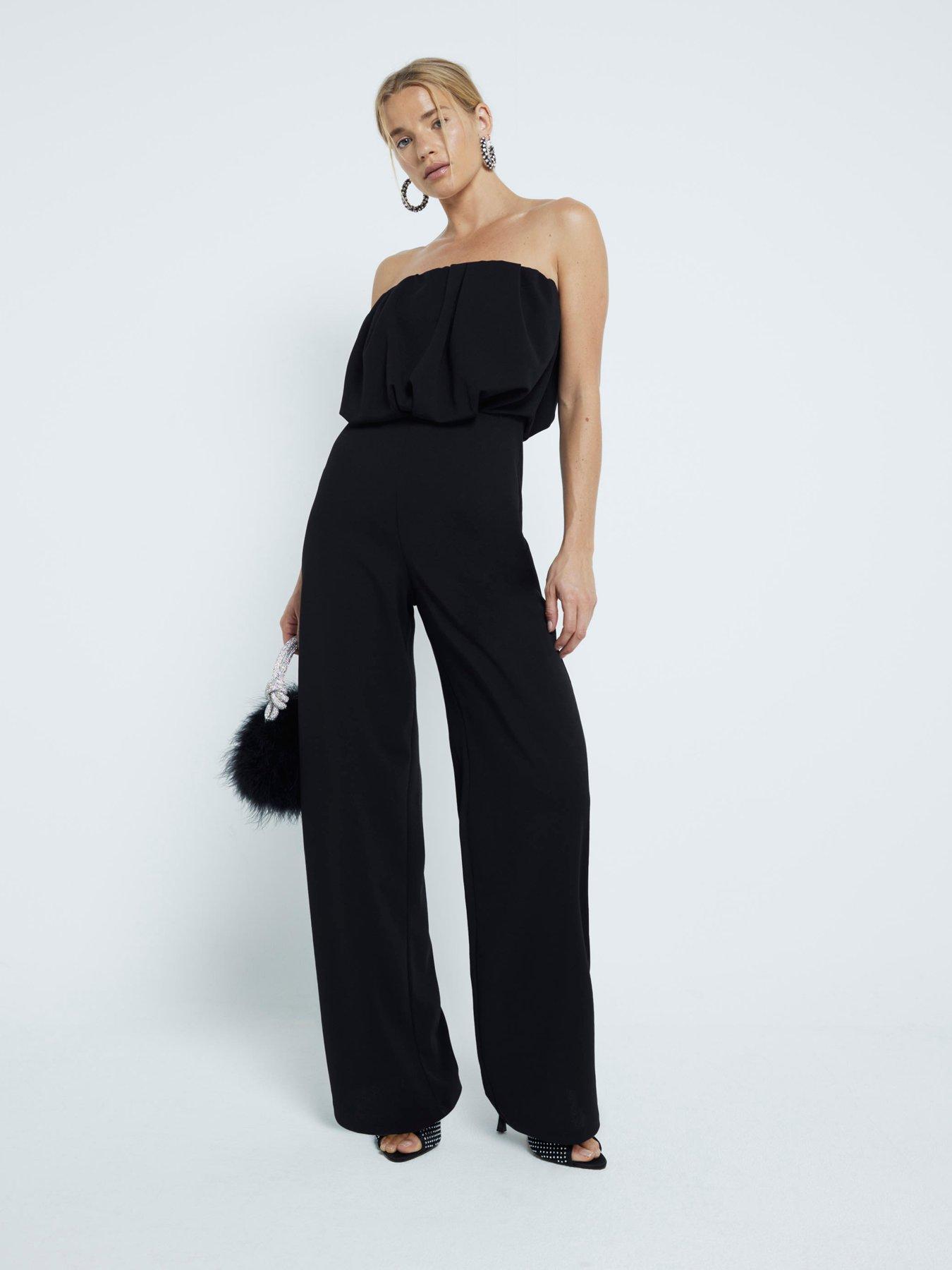 river-island-bubble-bandeau-jumpsuit-blackfront