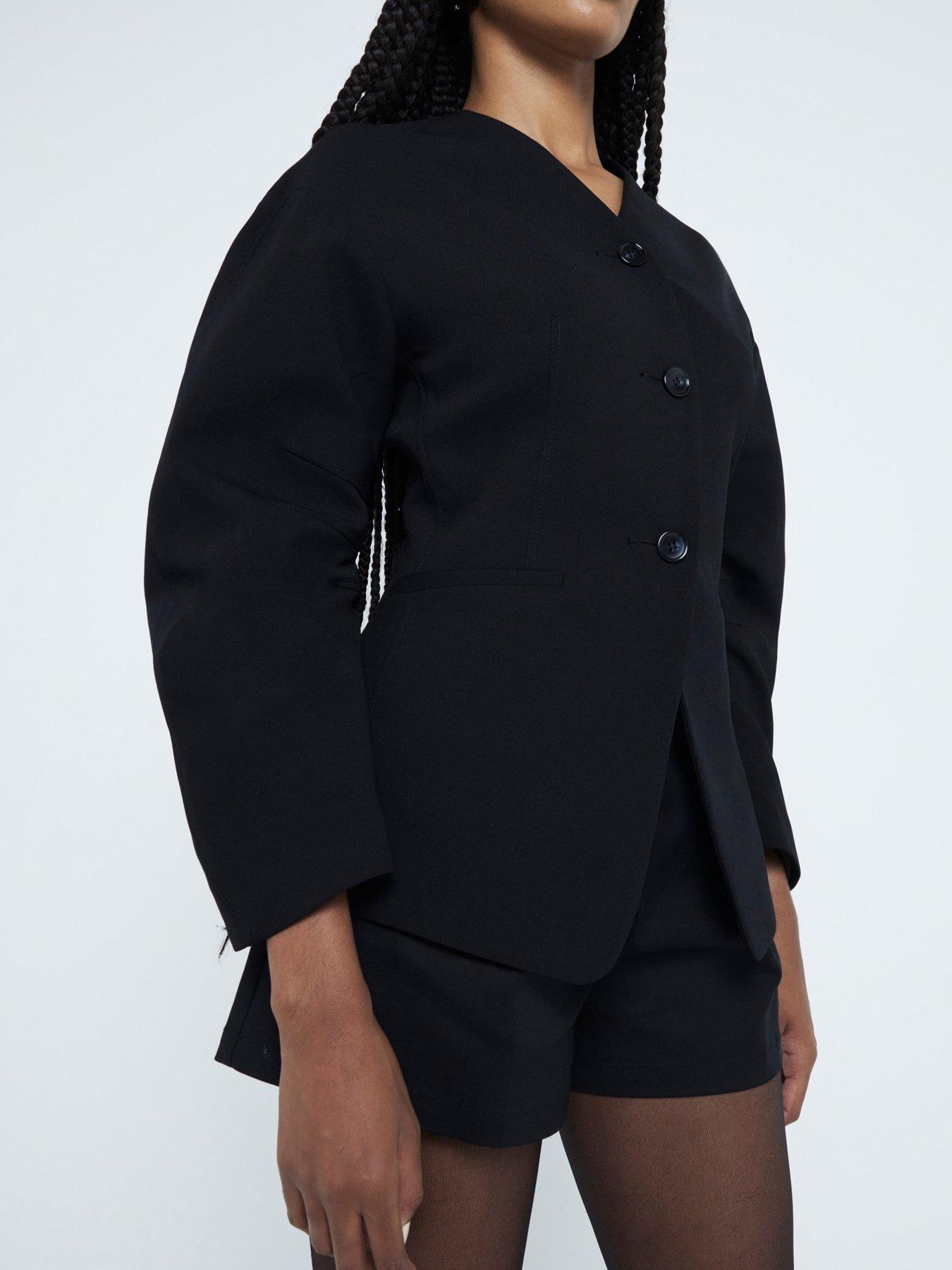 river-island-puff-sleeve-tailored-blazer-blackoutfit