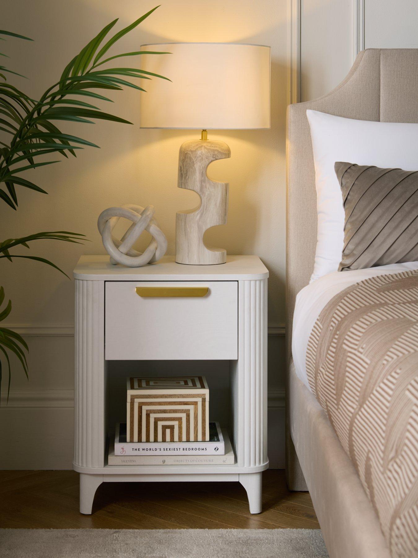 Very Home Carina 1 Drawer Bedside Chest - White - FSC® Certified