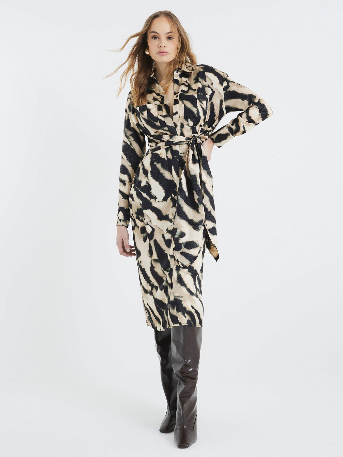 river-island-tie-front-printed-midi-shirt-dress-creamfront