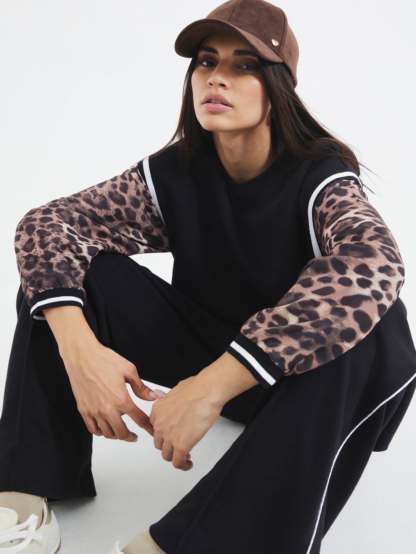 river-island-leopard-print-sleeve-sweatshirt-blackoutfit