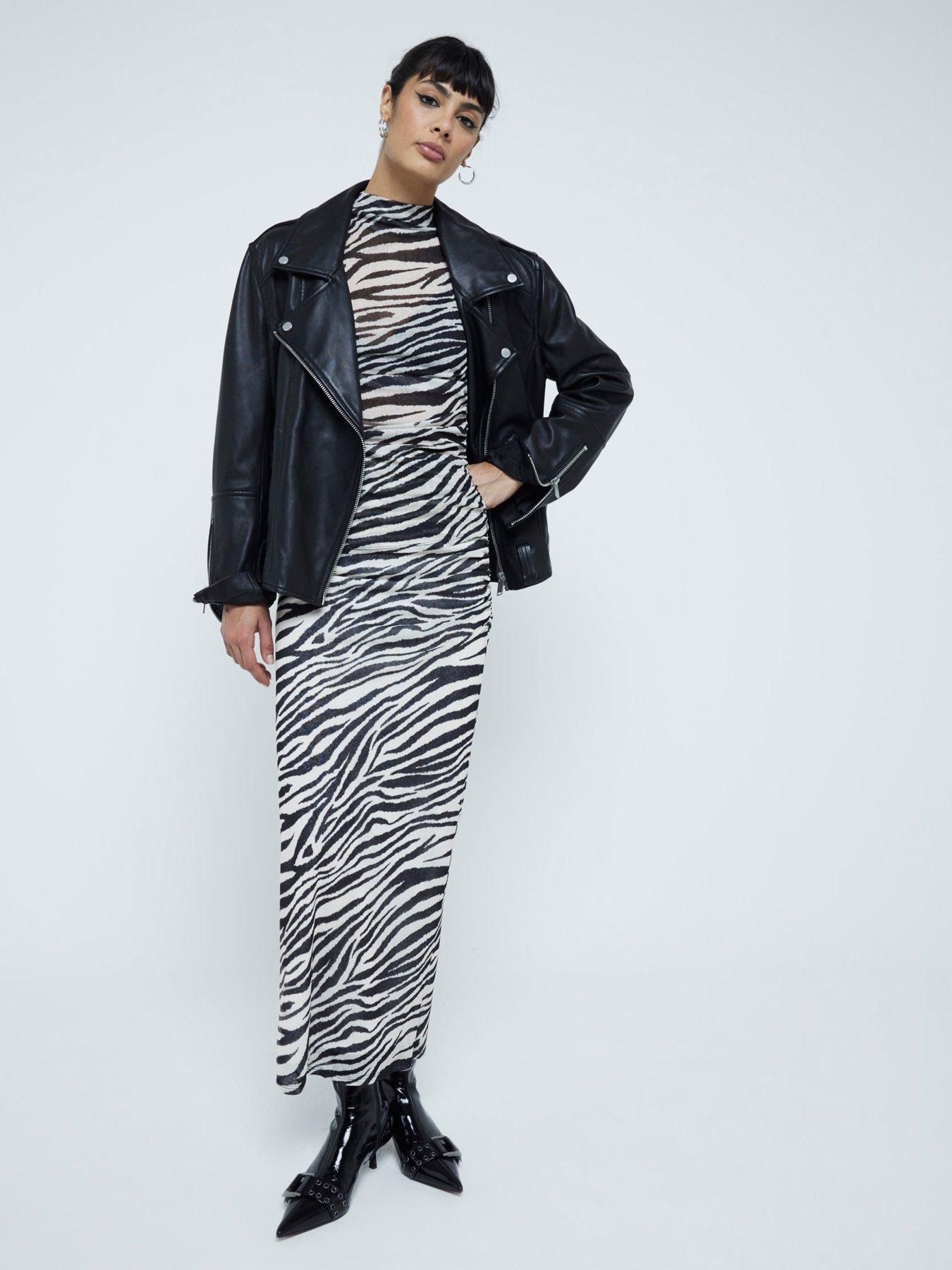 river-island-zebra-mesh-top-set-blackback