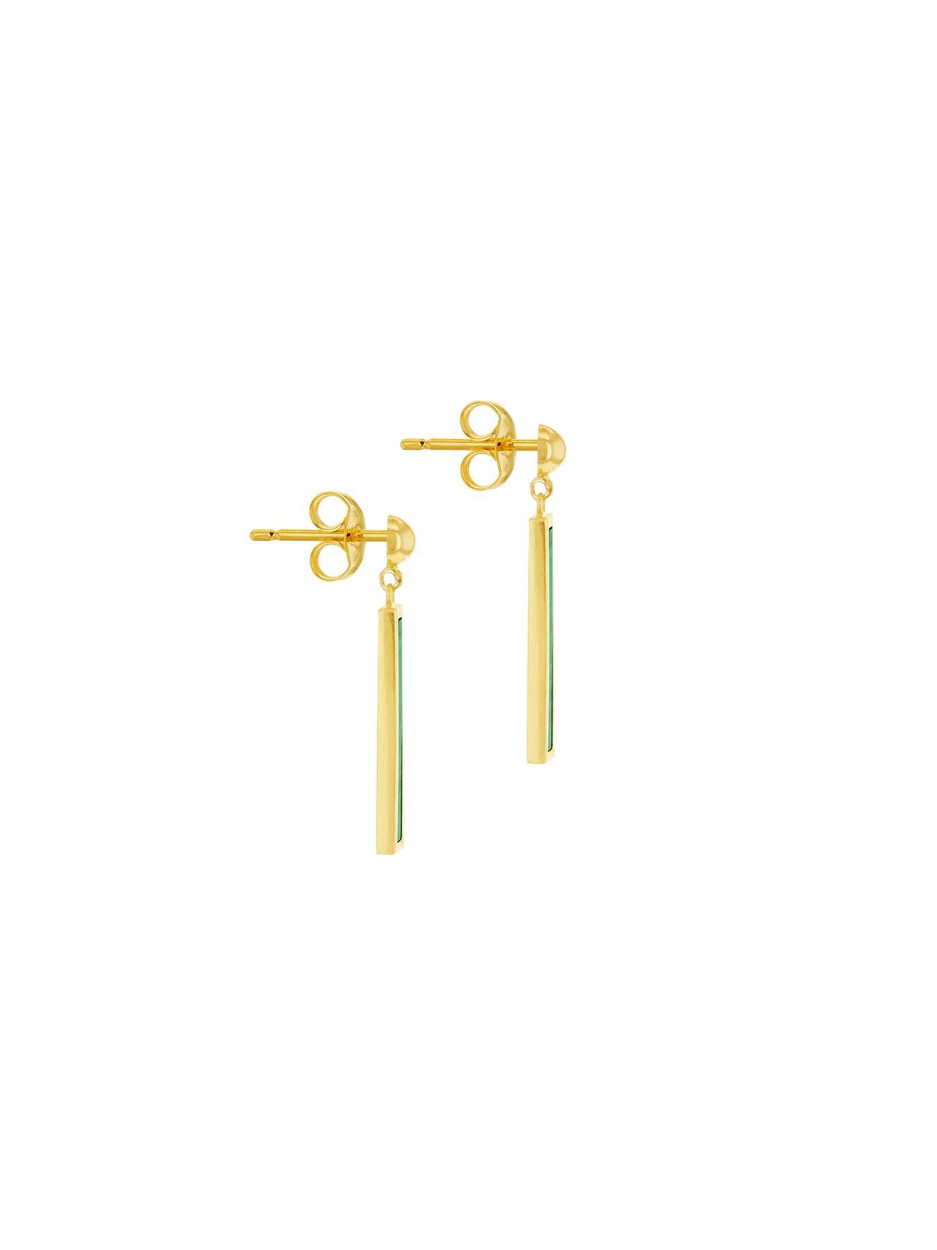 love-gold-9ct-yellow-gold-4mm-x-19mm-malachite-bar-drop-stud-earringsoutfit