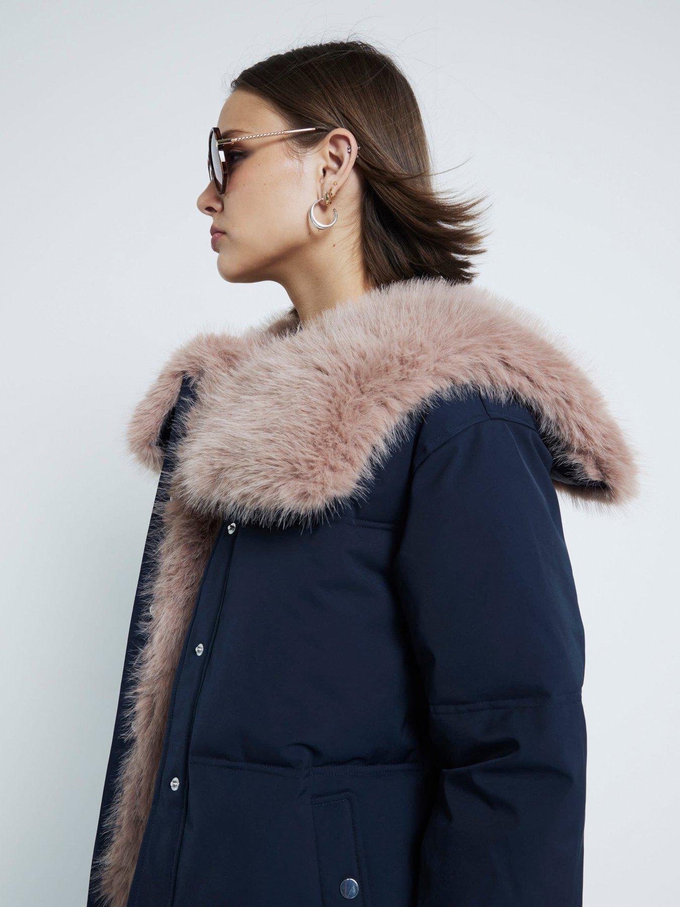 river-island-padded-faux-fur-collar-jacket-navystillFront