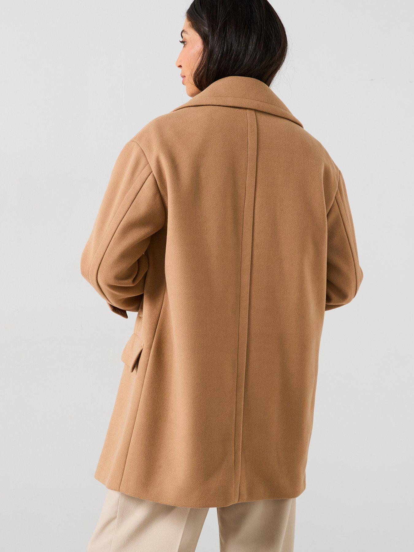 river-island-double-breasted-pea-coat-light-brownstillFront