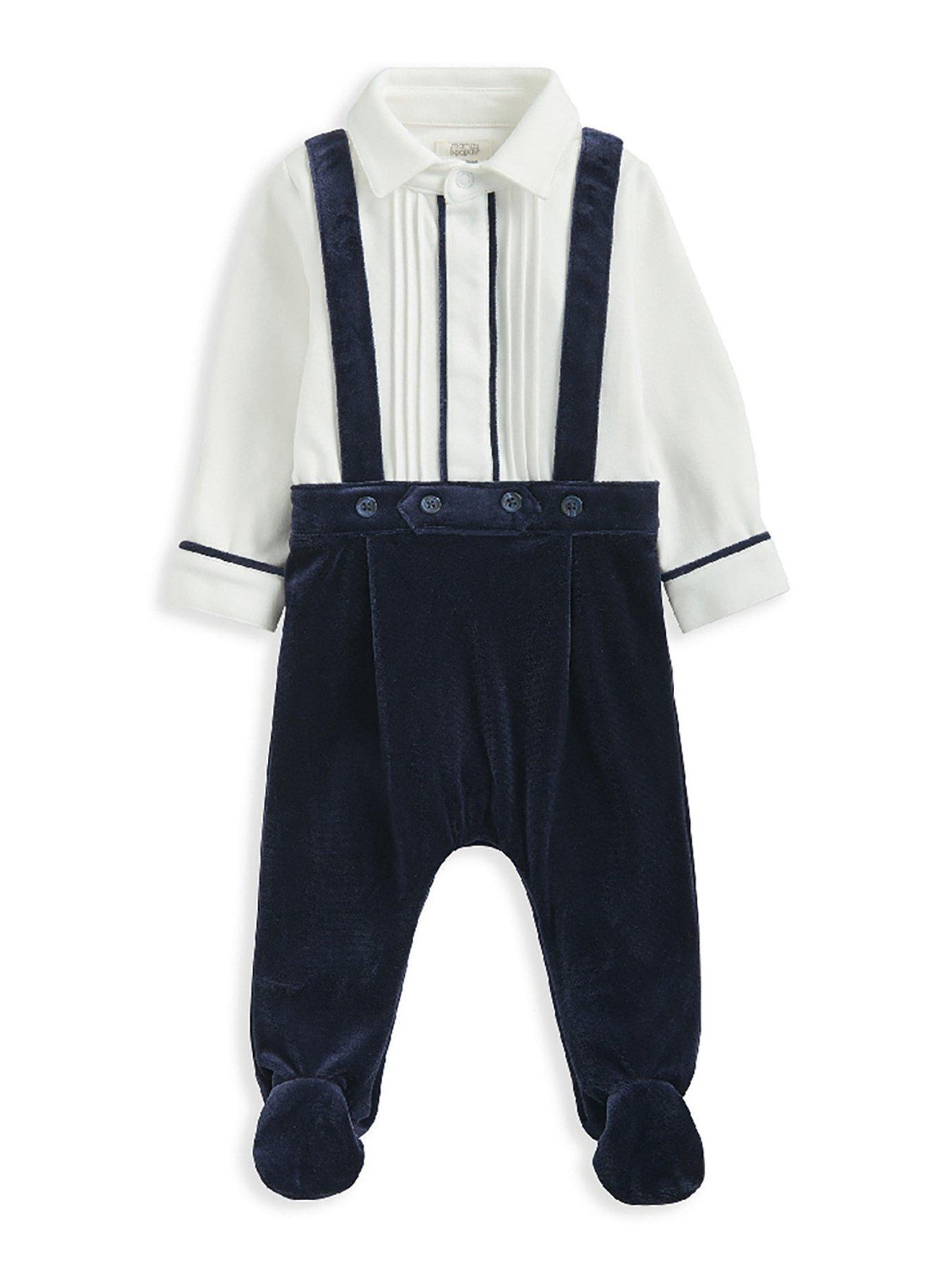 mamas-papas-baby-boys-2-piece-mock-tuxedo-blueback