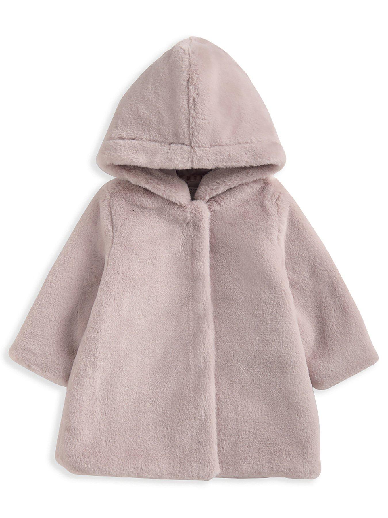 mamas-papas-baby-girls-faux-fur-jacket-pink