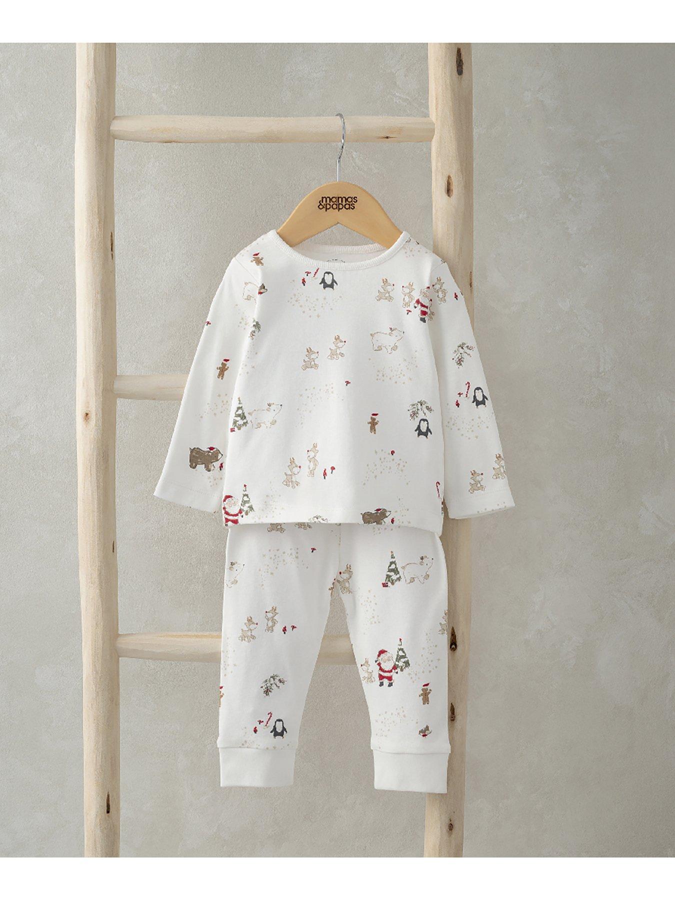 mamas-papas-baby-unisex-night-before-christmas-pyjamas-whitedetail