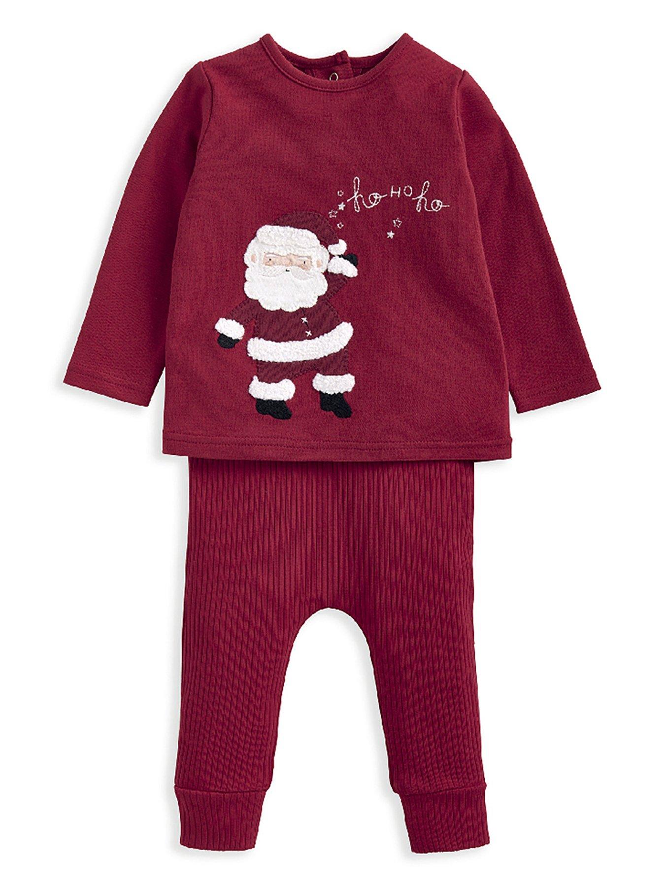 mamas-papas-baby-unisex-santa-christmas-jersey-pyjamas-red