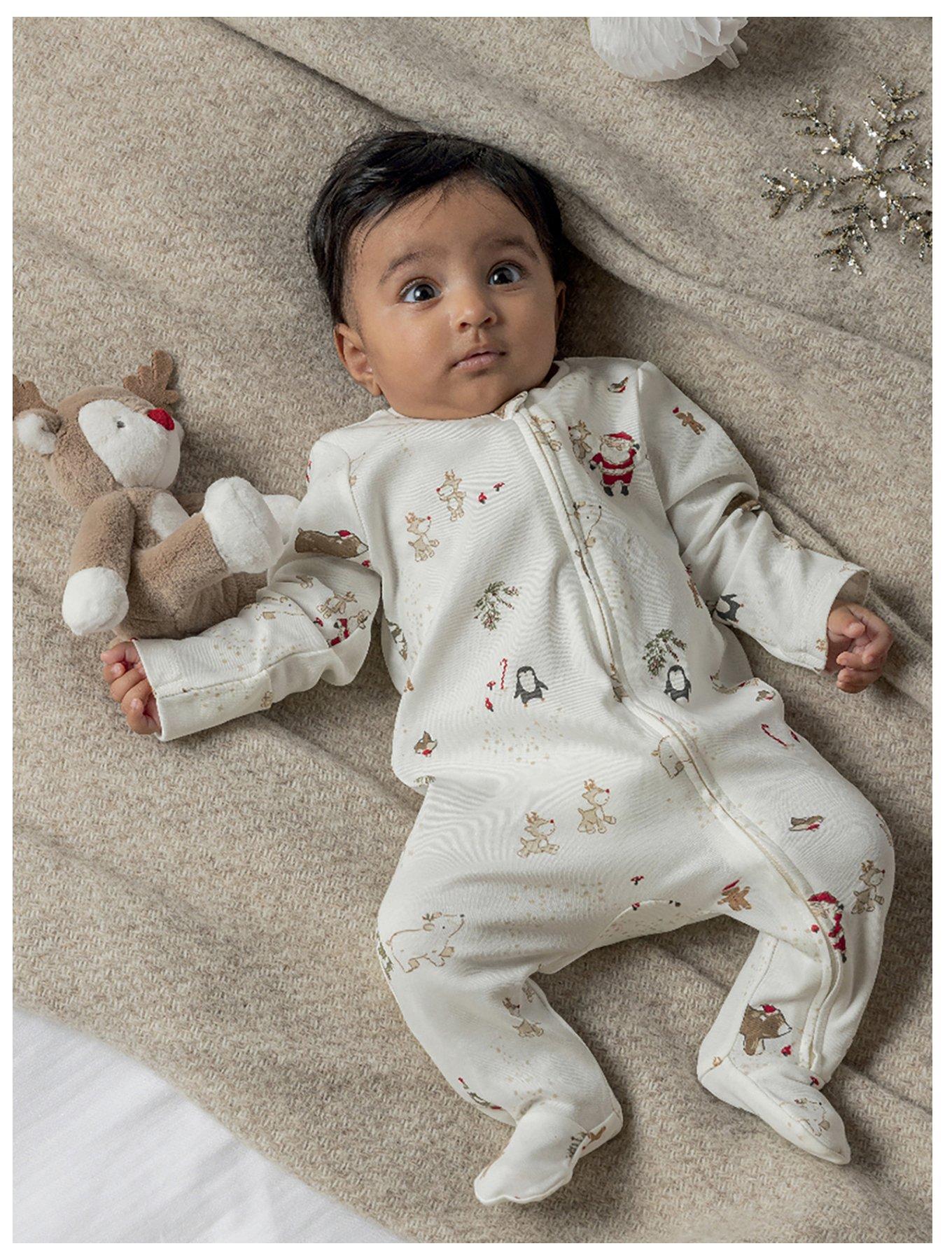 mamas-papas-baby-unisex-night-before-christmas-zip-sleepsuit-white