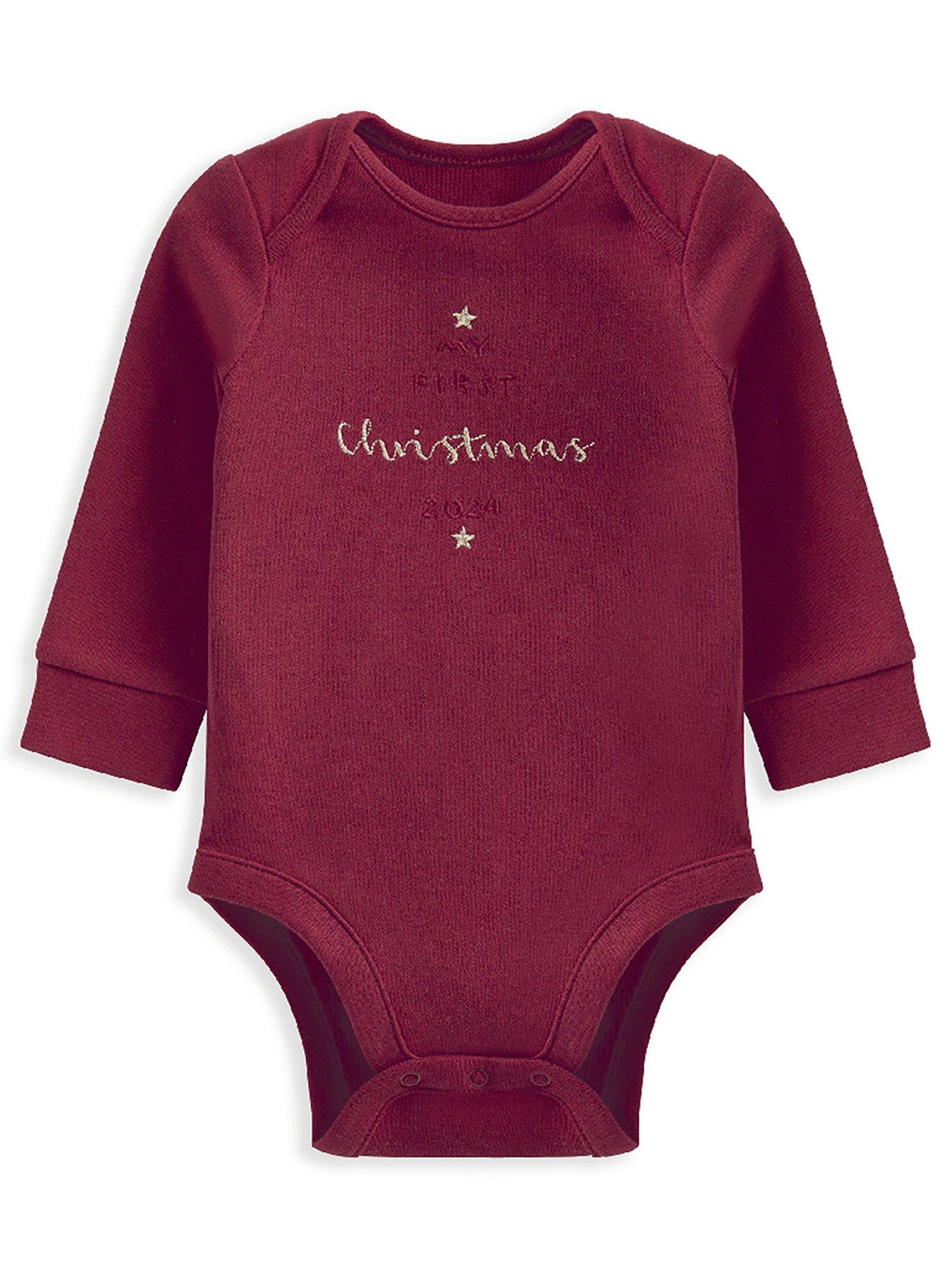 mamas-papas-baby-unisex-my-first-christmas-bodysuit-red