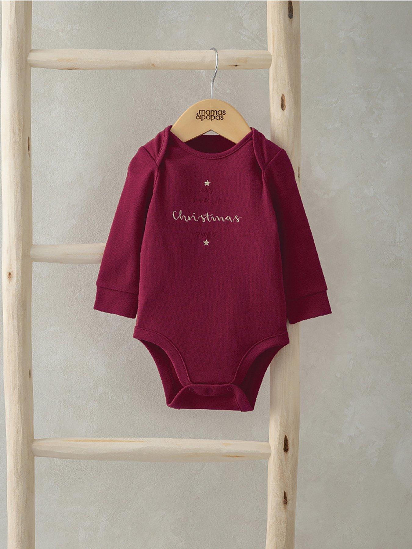 mamas-papas-baby-unisex-my-first-christmas-bodysuit-redstillFront