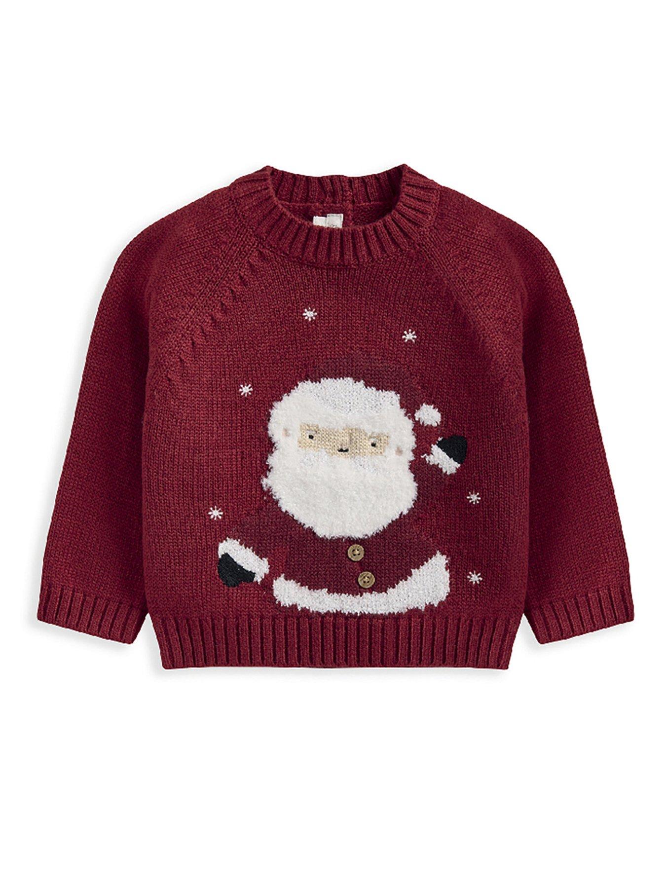 mamas-papas-baby-boys-santa-christmas-jumper-redstillFront