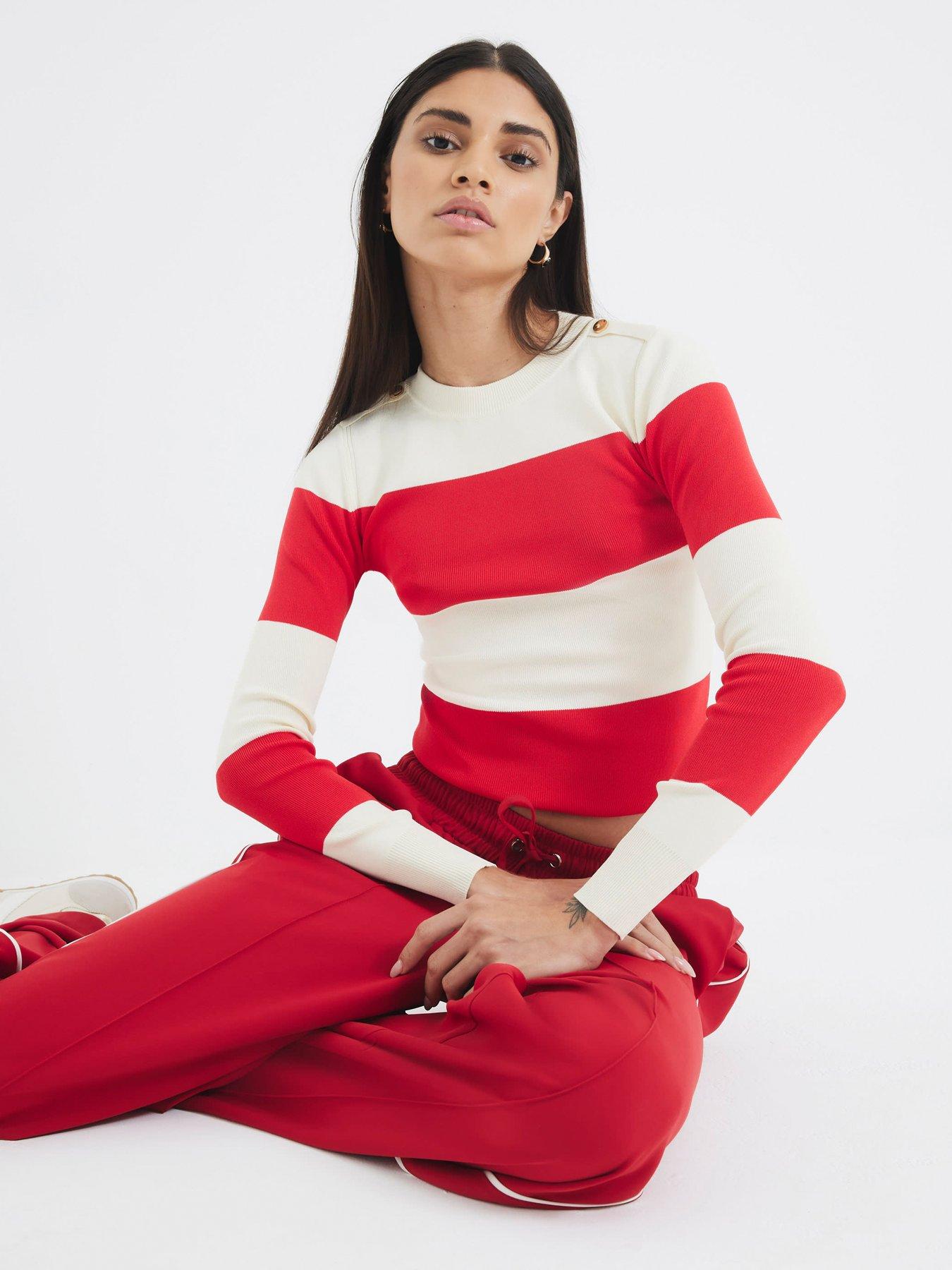 river-island-bodyfit-knit-stripe-top-red