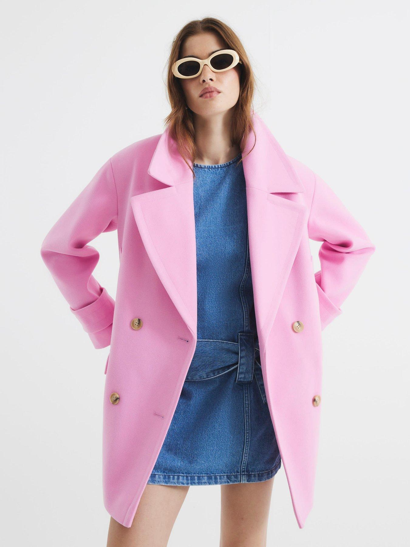 river-island-double-breasted-pea-coat-bright-pink