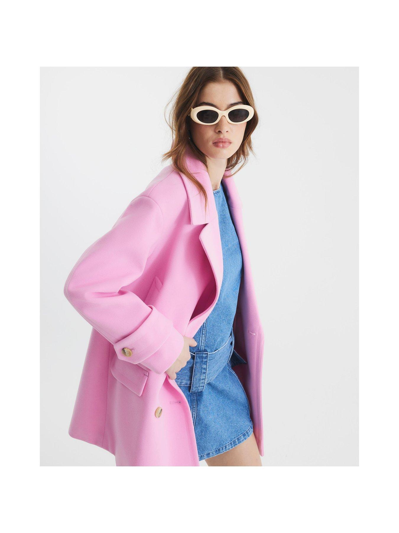 river-island-double-breasted-pea-coat-bright-pinkstillFront